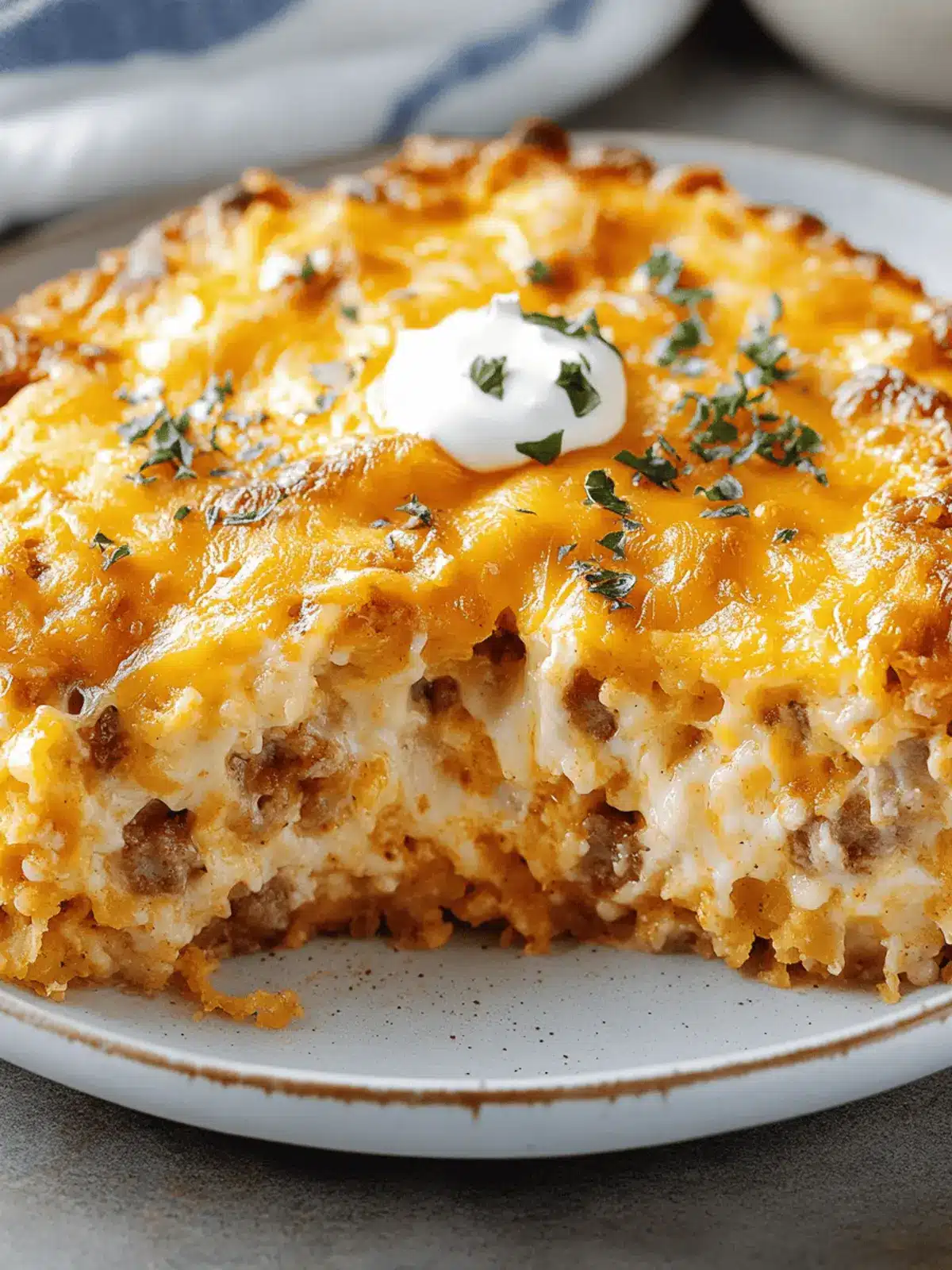 Cheesy Sausage Hashbrown Breakfast Bake for Busy Mornings 4 Cheesy Sausage Hashbrown Breakfast Bake