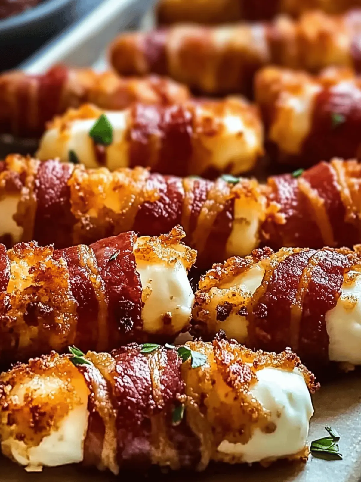 Nashville Hot Bacon Wrapped Mozzarella Sticks for Epic Snacking 5 Nashville Hot Bacon Wrapped Mozzarella Sticks