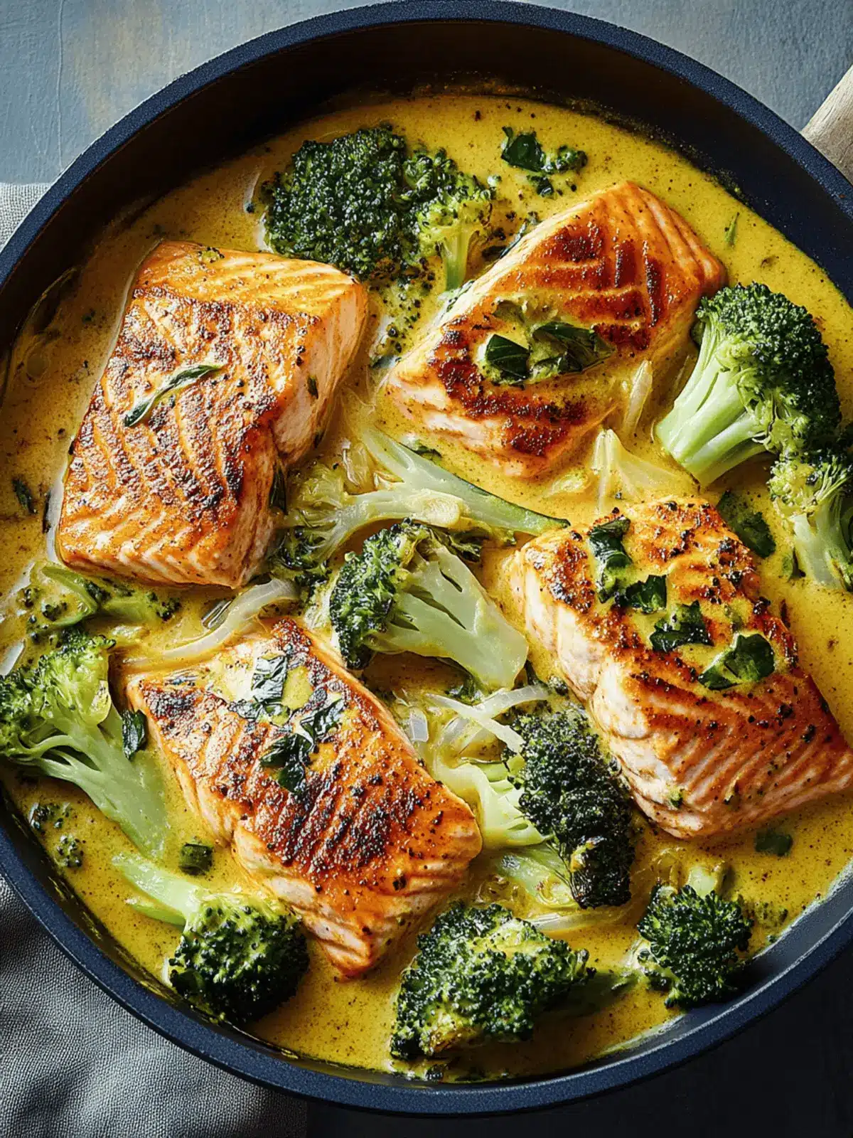 Creamy Coconut Curry Salmon with Tender Broccoli in 30 Minutes 3 Creamy Coconut Curry Salmon with Tender Broccoli
