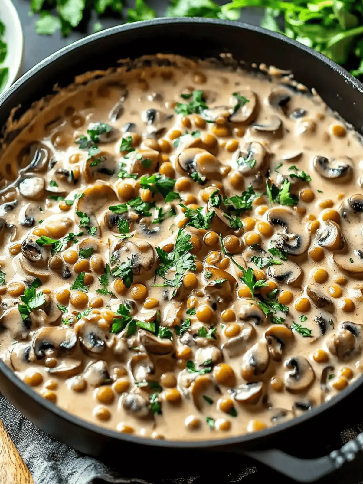 Creamy Lentil Mushroom Stroganoff for Cozy Comfort Food 2 Lentil Mushroom Stroganoff