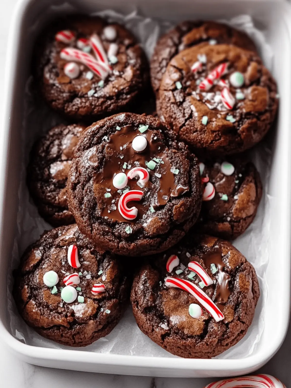 Peppermint Brownie Cookies: Unwrap Fudgy Holiday Bliss 2 Peppermint Brownie Cookies