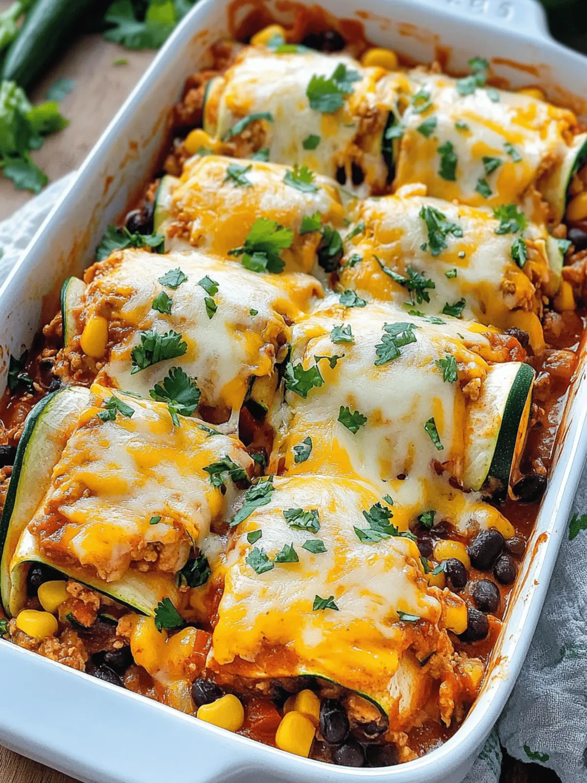 Zucchini Enchilada Roll Ups: Guilt-Free Flavor Explosion! 4 Zucchini Enchilada Roll Ups