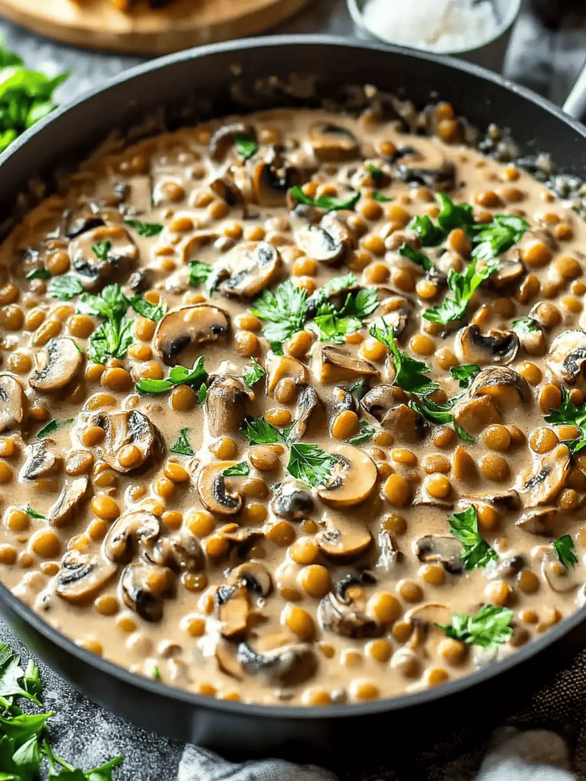 Creamy Lentil Mushroom Stroganoff for Cozy Comfort Food 5 Lentil Mushroom Stroganoff