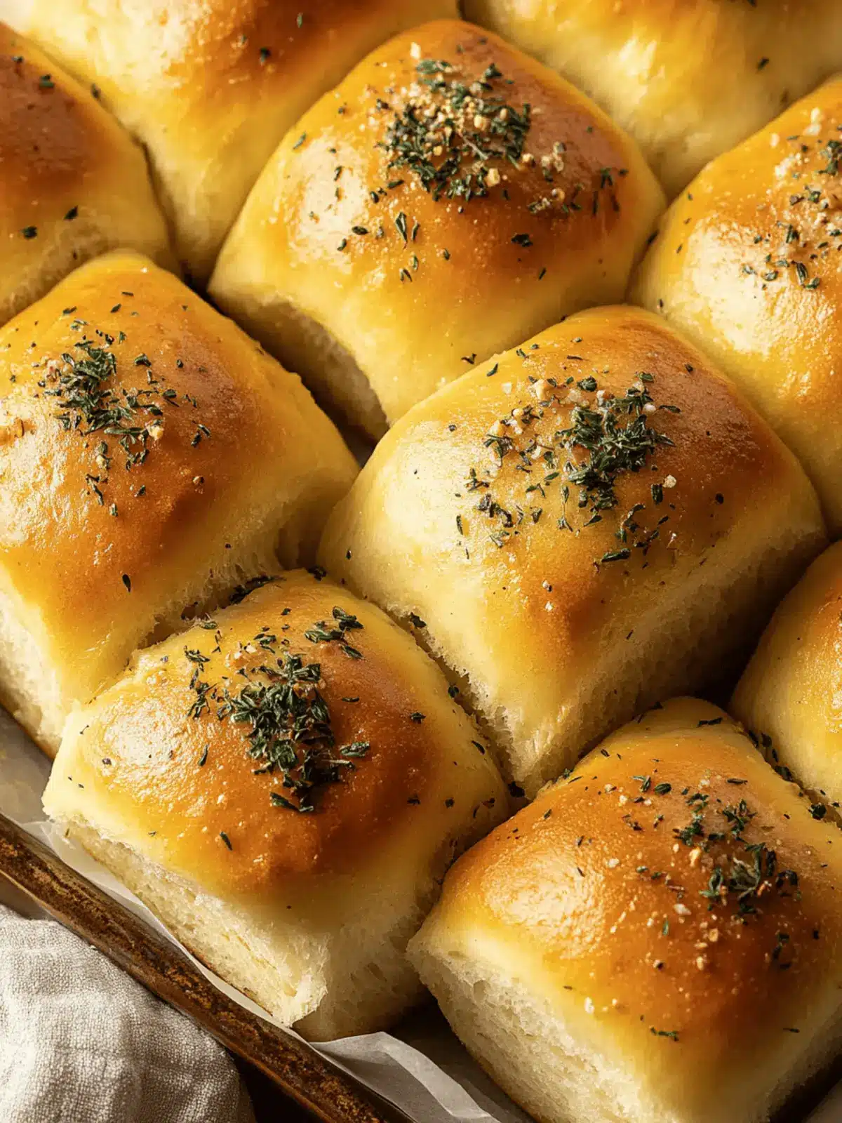 Buttery Herb Parker House Rolls: Soft, Golden, Fresh & Irresistible 4 Buttery Herb Parker House Rolls : Soft, Golden, and Fresh from the Oven