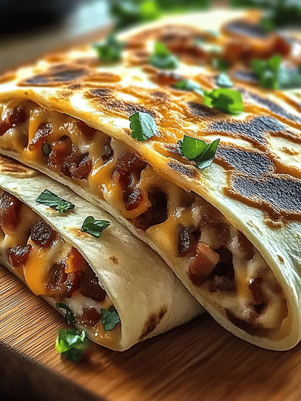 Cheesy Garlic Bacon Tortillas Perfect for Game Night Fun 2 Cheesy Garlic Bacon Tortillas