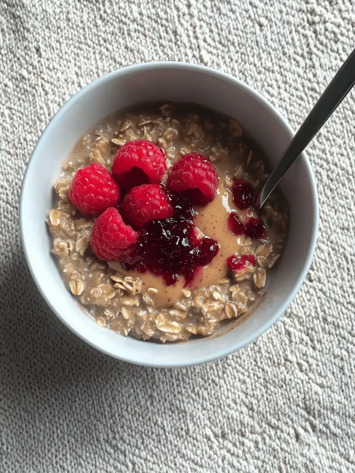 Peanut Butter & Jelly Stovetop Oatmeal: Blissful Breakfast Delight 2 Peanut Butter & Jelly Stovetop Oatmeal