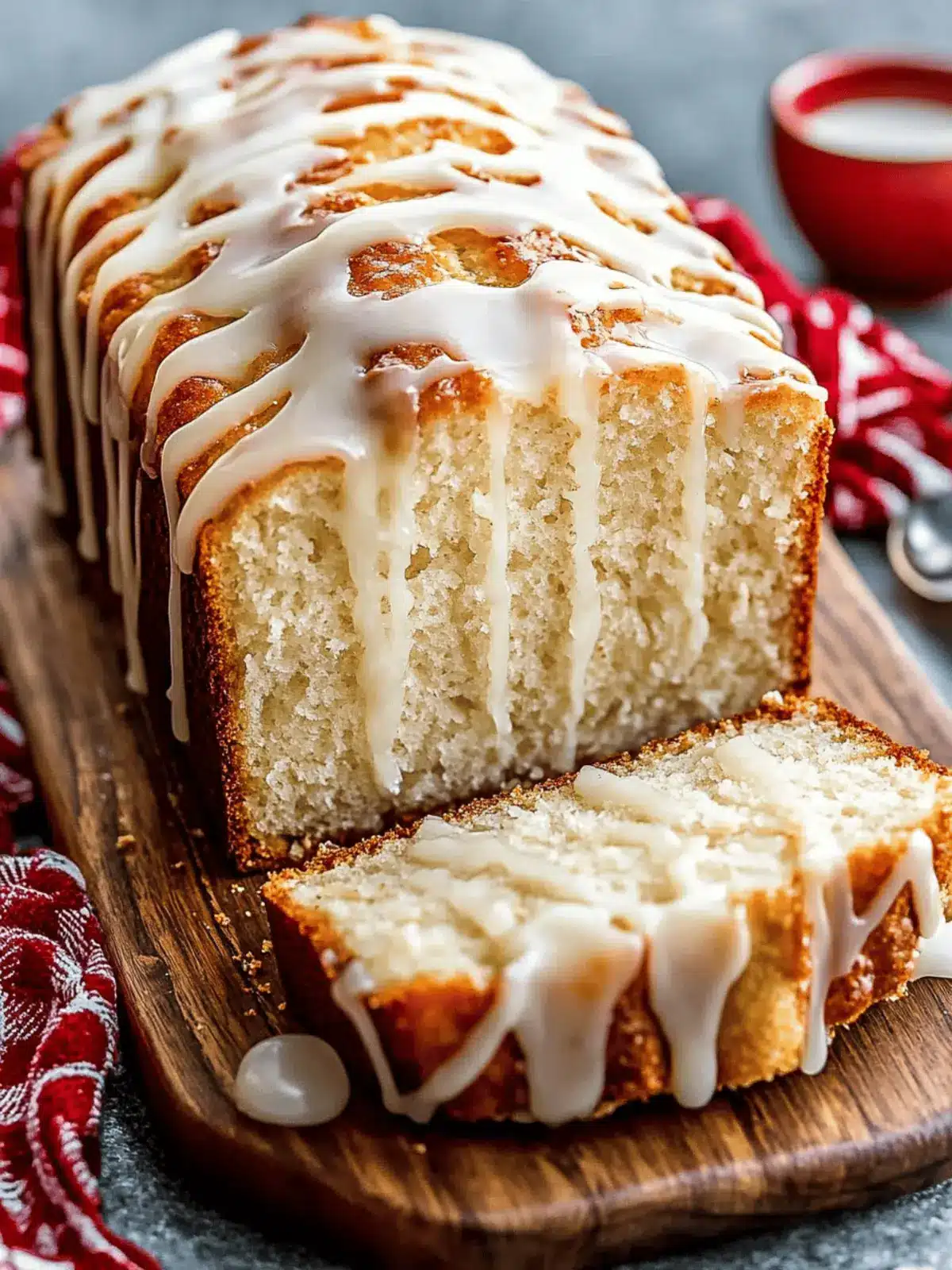 Delicious Eggnog Bread With Glaze for Cozy Holiday Mornings 2 Eggnog Bread With Glaze