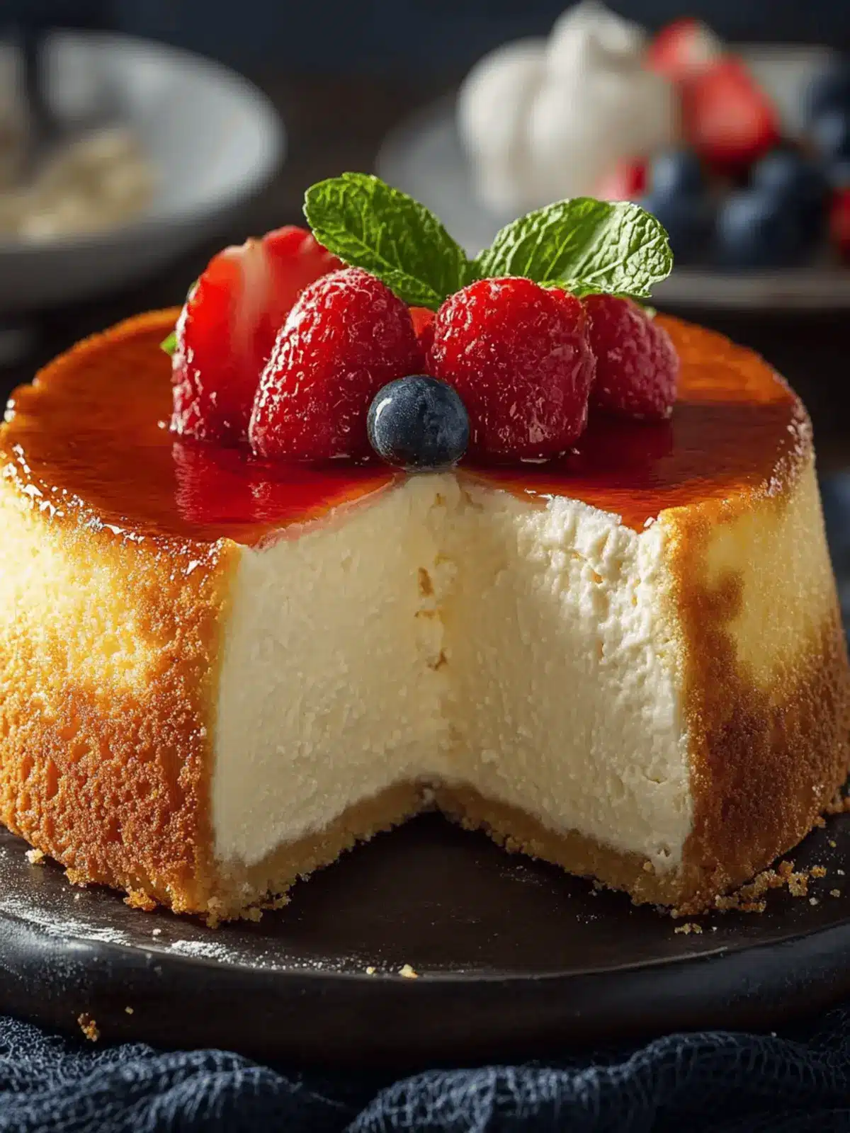 Indulge in Cheesecake with a Tender Pound Cake Center Today 3 Cheesecake with a Tender Pound Cake Center