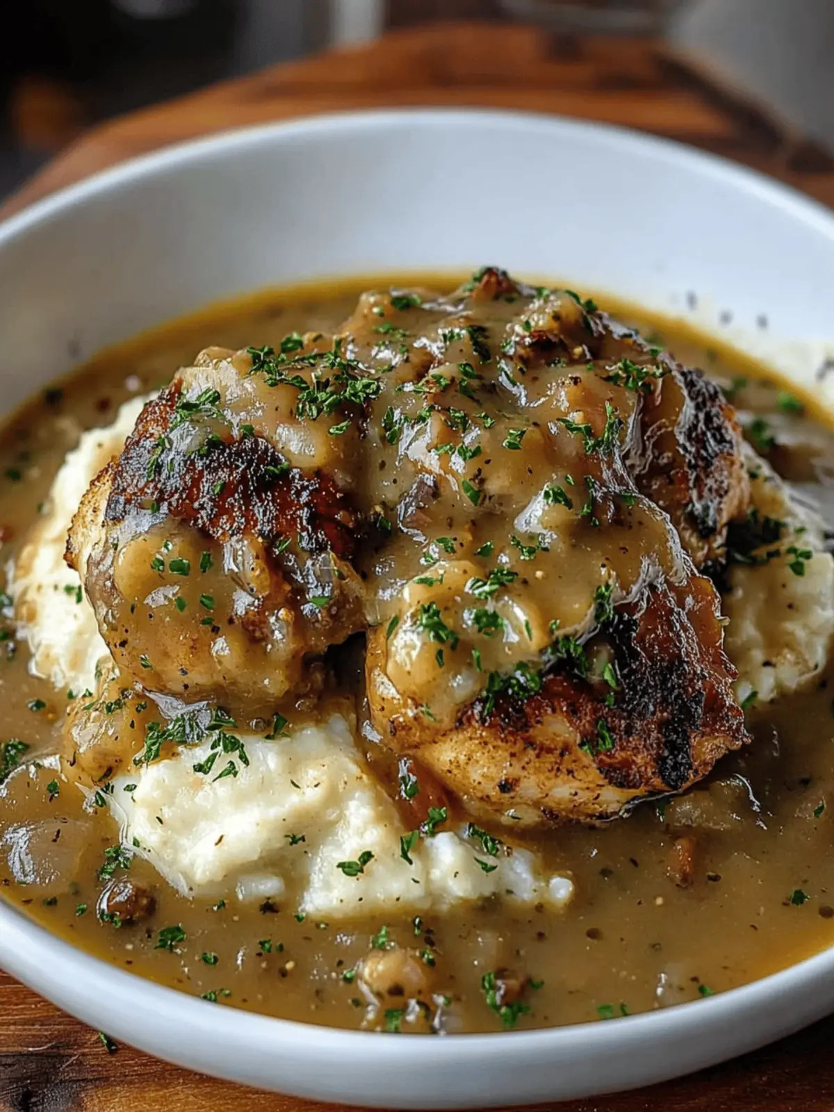 Irresistible Smothered Chicken Thighs with Creamy Gravy Recipe 3 Smothered Chicken Thighs Gravy