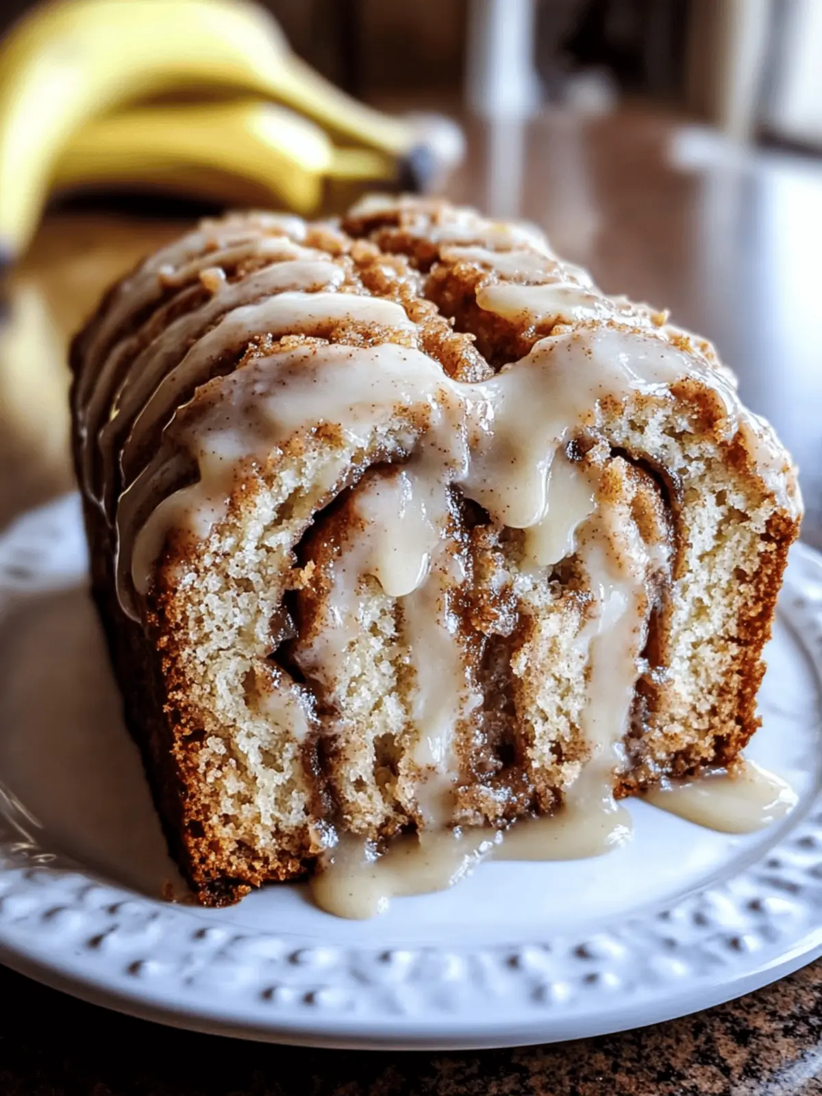 Moist Cinnamon Roll Banana Bread That'll Wow Your Taste Buds 2 Cinnamon Roll Banana Bread