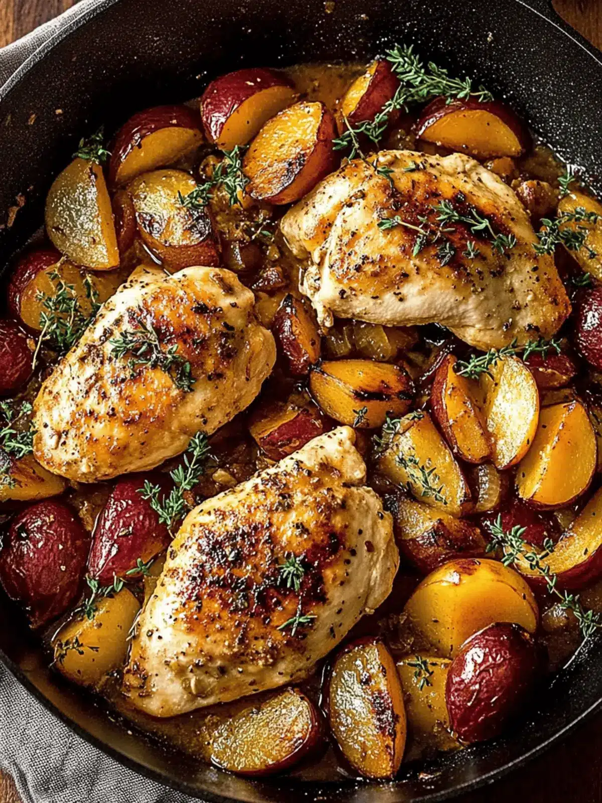Autumn Harvest Chicken Skillet: Cozy One-Pan Dinner Magic 3 Autumn Harvest Chicken Skillet