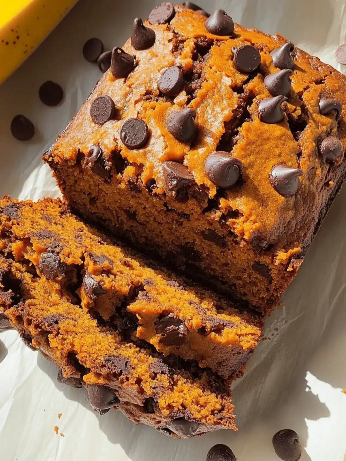 Pumpkin Banana Chocolate Chip Bread Recipe You'll Adore 4 Pumpkin Banana Chocolate Chip Bread Recipe