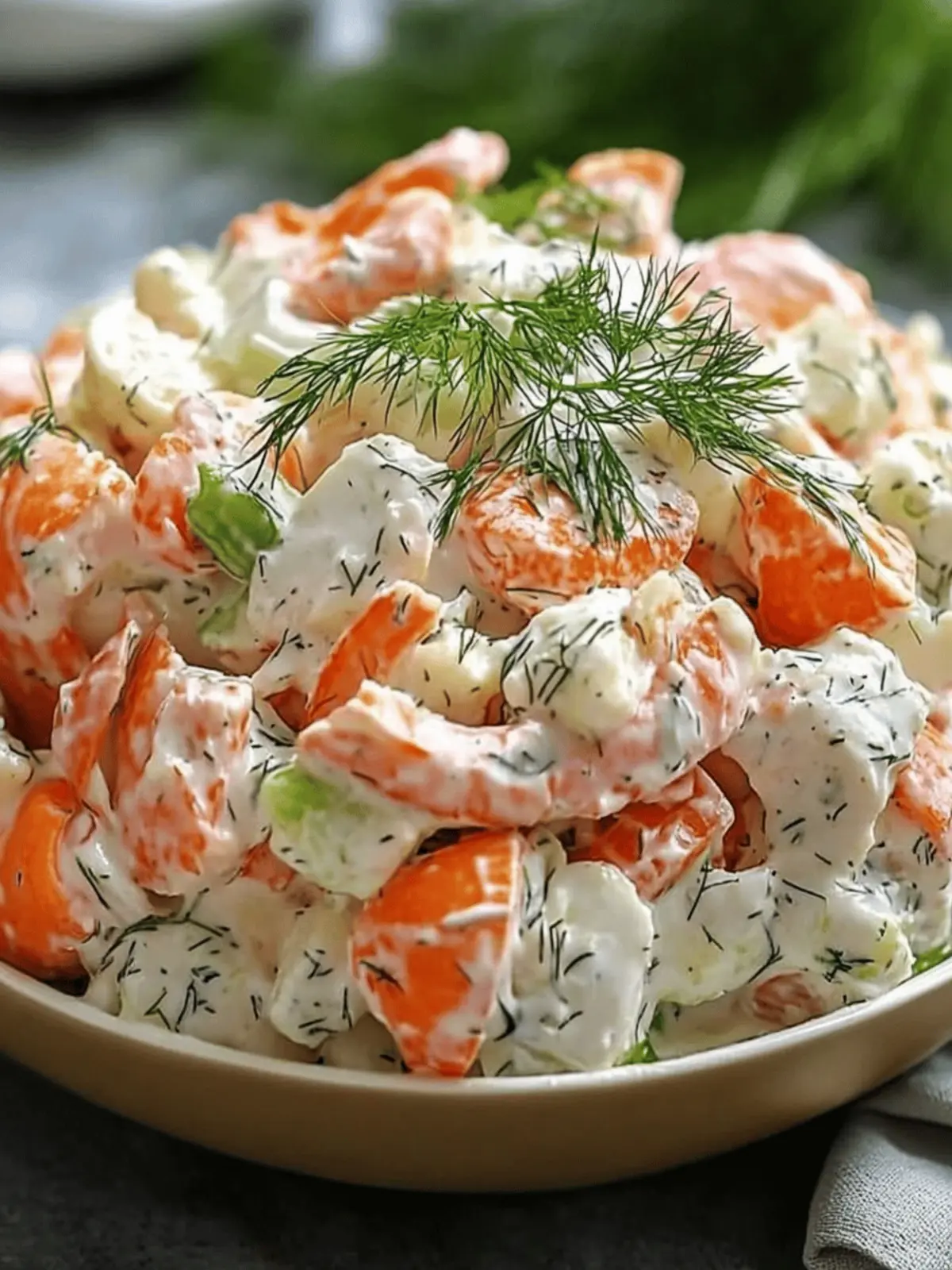 Crab Seafood Salad with Fresh Dill for a Refreshing Delight 4 Crab Seafood Salad Fresh Dill