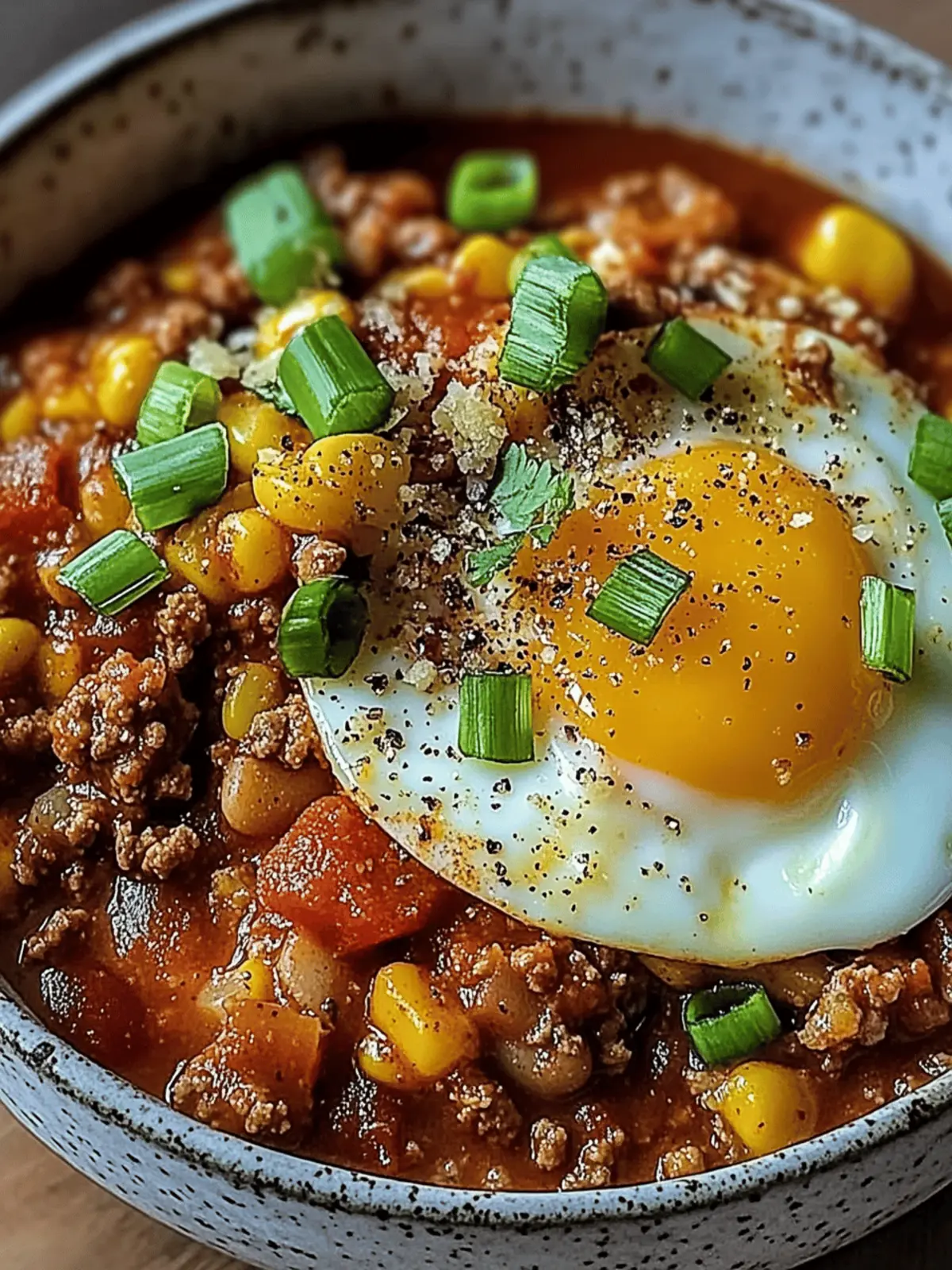 Savor Hearty Breakfast Chili and Eggs for a Cozy Morning! 4 Breakfast Chili and Eggs