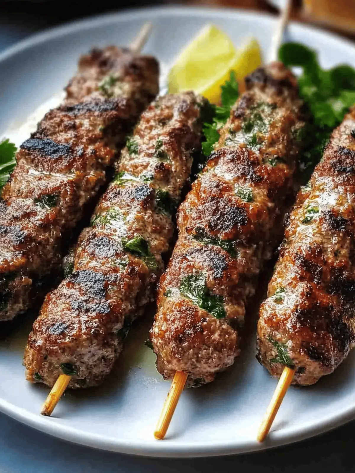 Savor 30-Minute Beef Kafta Kebabs for Flavor-Packed Fun! 2 30-Minute Beef Kafta Kebabs
