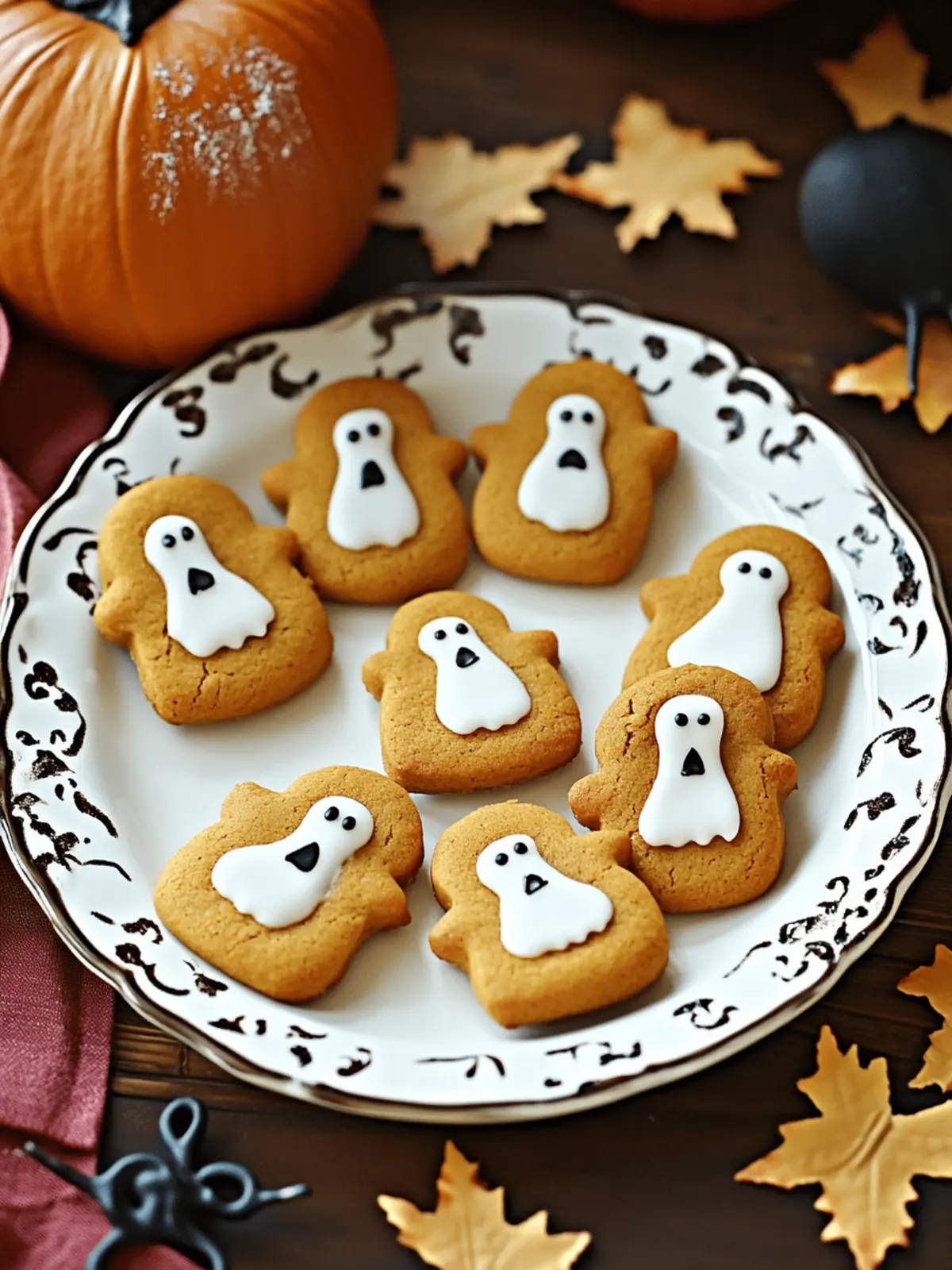 Haunted Harvest: Irresistible Spooky Ghost Pumpkin Cookies 5 Haunted Harvest: Spooky Ghost Brown Butter Pumpkin Cookies