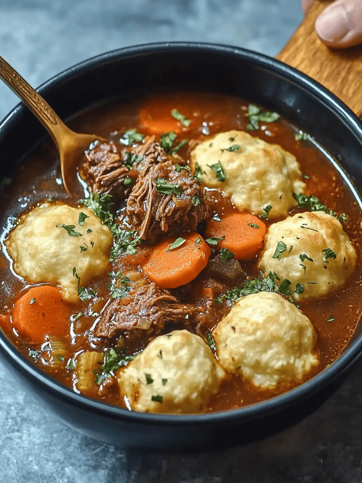 Hearty Slow Cooker Beef Stew with Fluffy Dumplings Delight 3 Slow Cooker Beef Stew with Dumplings