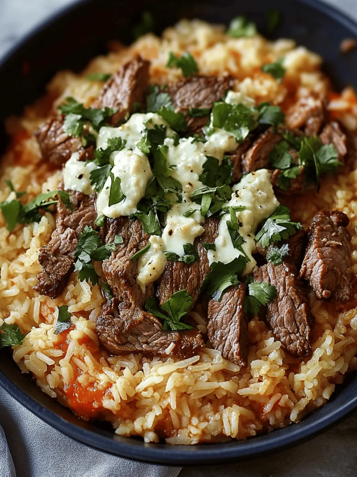 Steak & Queso Rice: Your New Favorite Quick Dinner Dish 2 Steak & Queso Rice