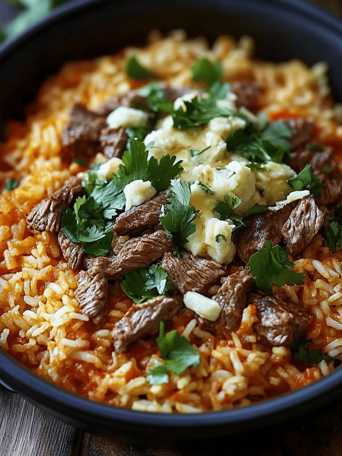 Steak & Queso Rice: Your New Favorite Quick Dinner Dish 3 Steak & Queso Rice