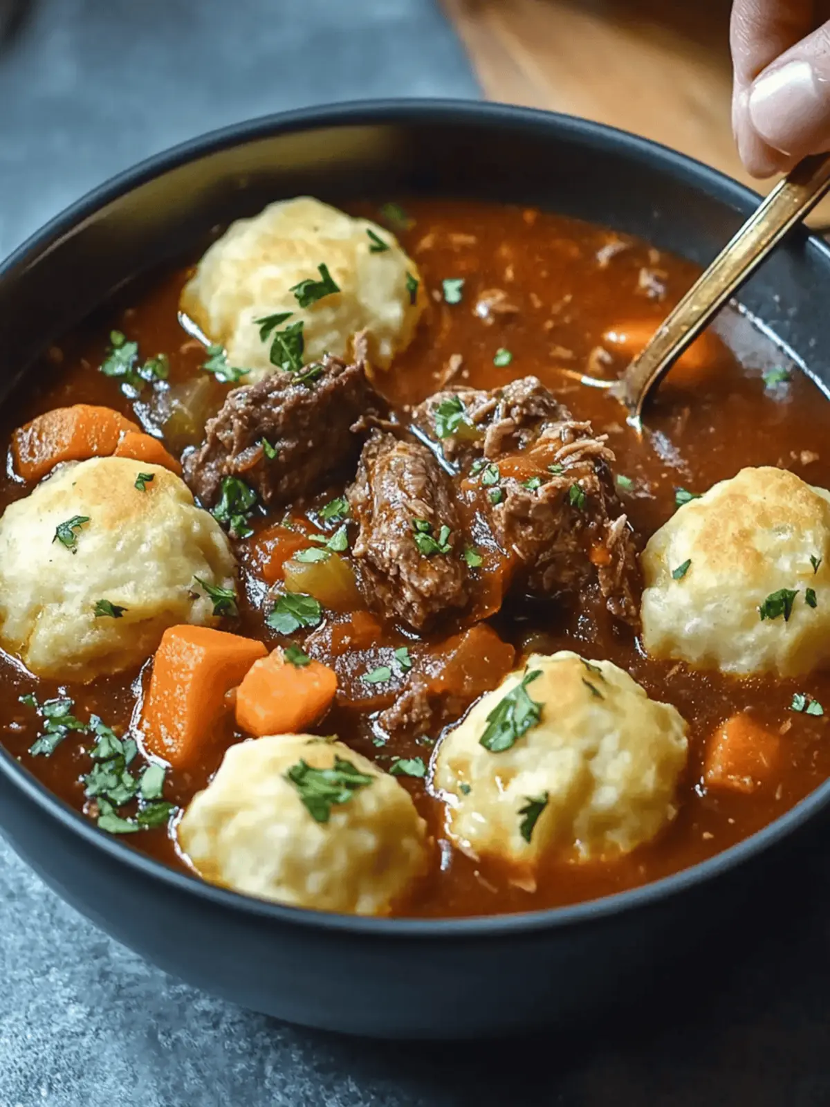 Hearty Slow Cooker Beef Stew with Fluffy Dumplings Delight 2 Slow Cooker Beef Stew with Dumplings