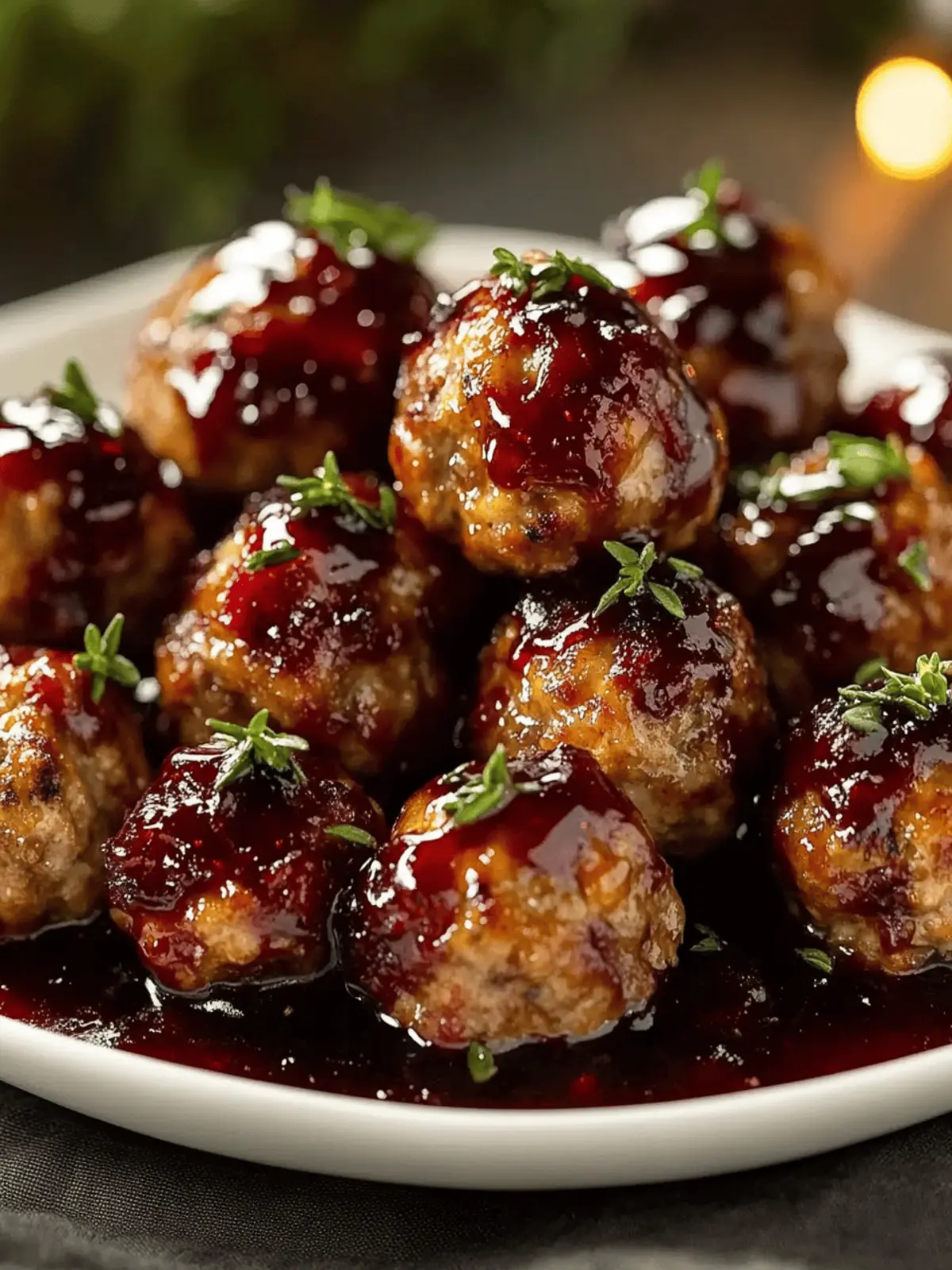 Harvest Turkey Meatballs with Cranberry Glaze for Cozy Nights 4 Turkey Meatballs with Cranberry Glaze