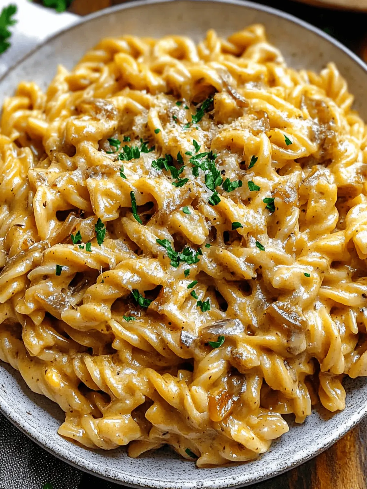 Savor Comfort with Easy French Onion Pasta Delight 2 French Onion Pasta