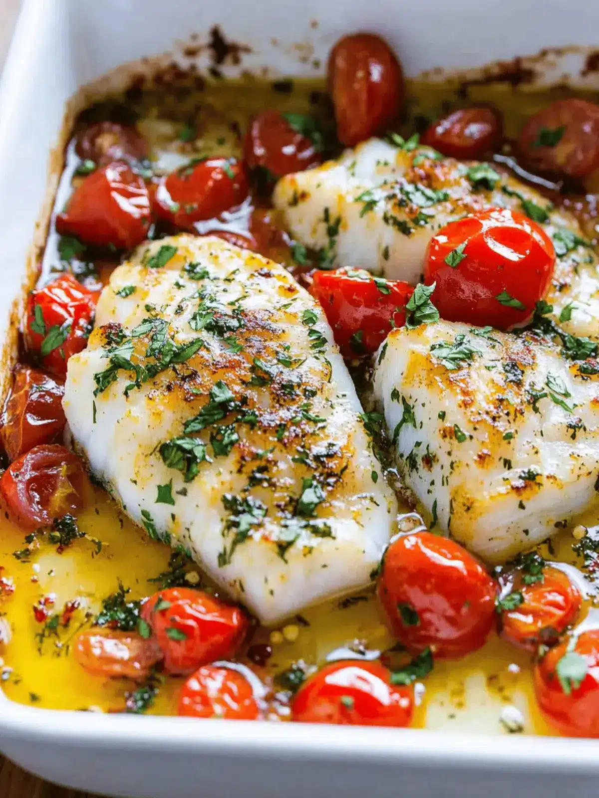 Best Baked Cod with Irresistible Tomato Herb Butter 5 Best Baked Cod