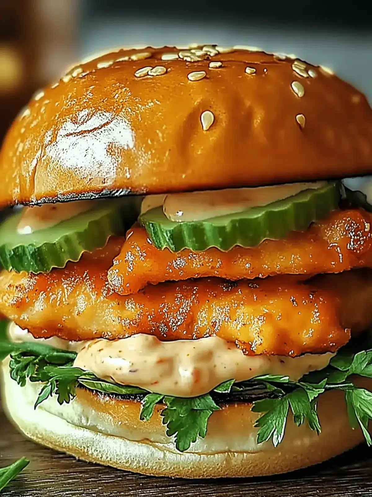 Mouthwatering Spicy Chicken Sandwich with Creamy Homemade Sauce 2 Spicy Chicken Sandwich with Creamy Homemade Sauce