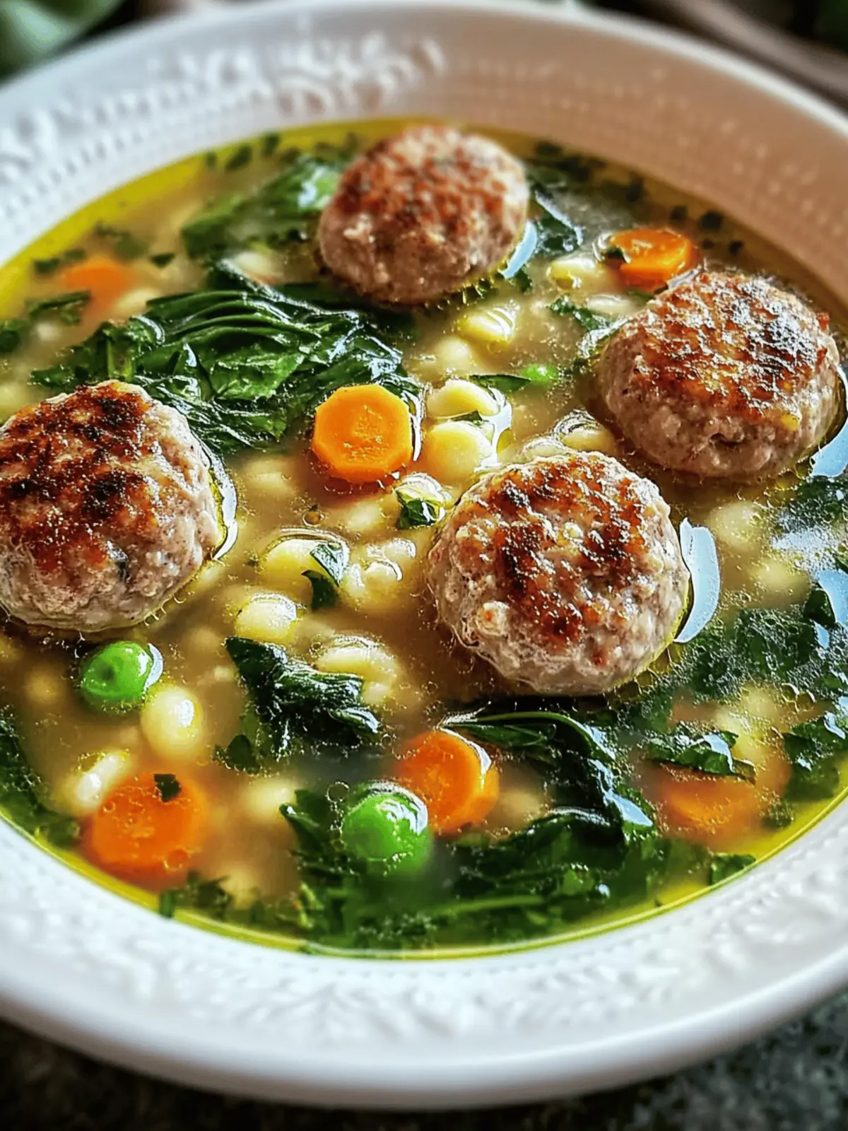 Heartwarming Italian Wedding Soup: Cozy Comfort in Every Spoon 3 Italian Wedding Soup