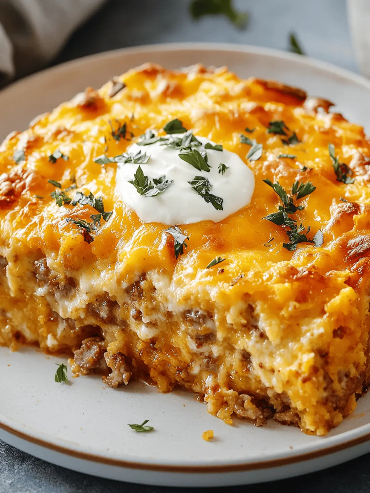 Cheesy Sausage Hashbrown Breakfast Bake for Busy Mornings 5 Cheesy Sausage Hashbrown Breakfast Bake