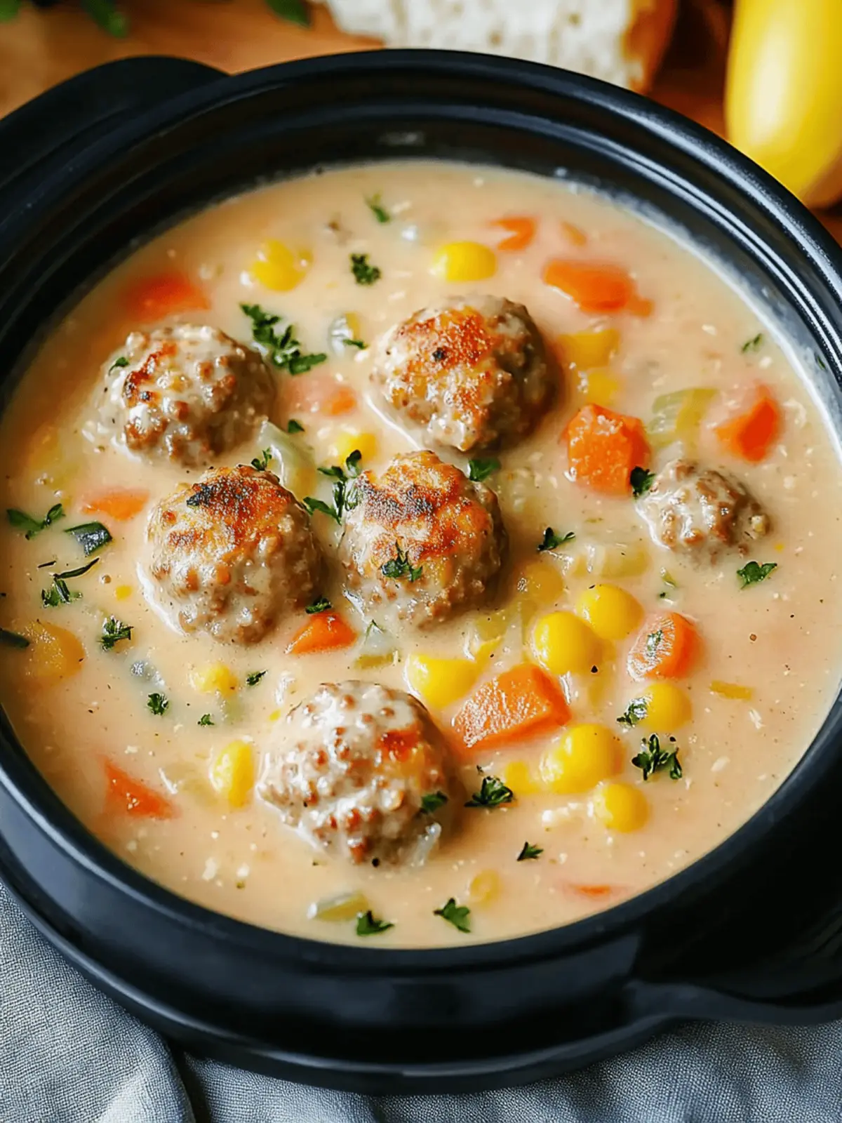 Creamy Meatball Soup with Vegetables for Cozy Nights 3 Creamy Meatball Soup with Vegetables