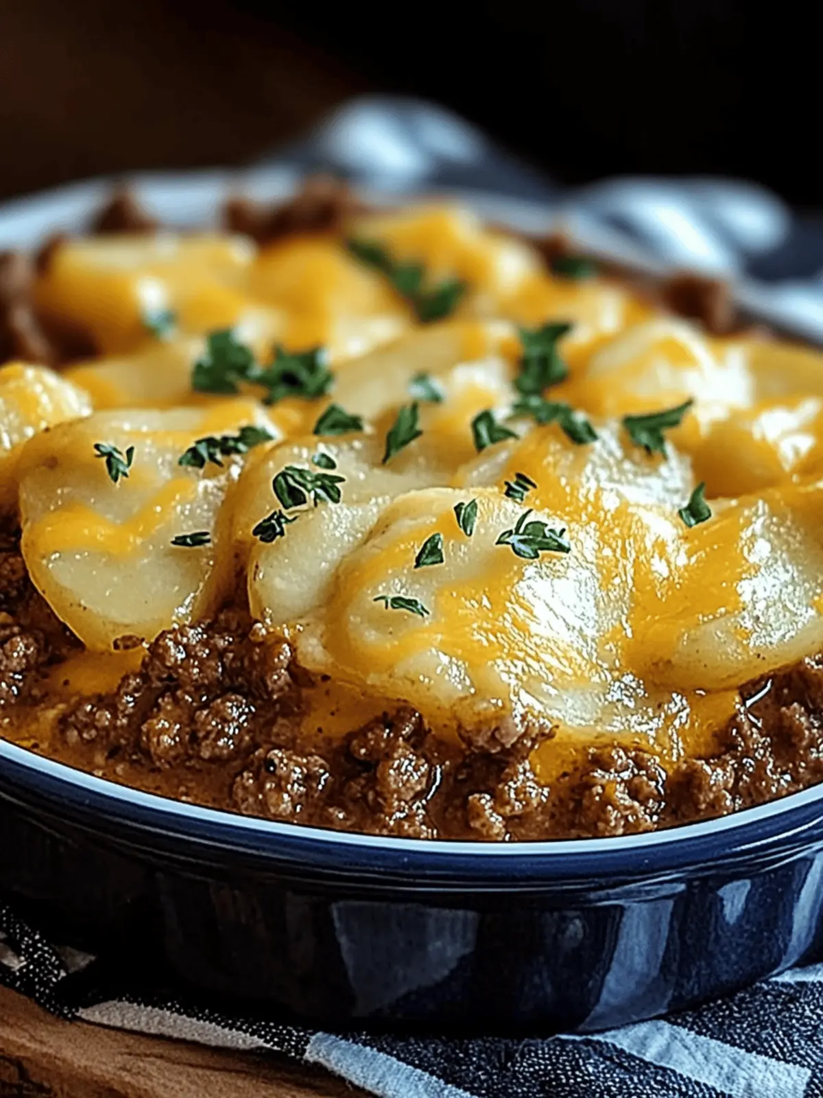 Cheesy Ground Beef & Potato Casserole: Family Favorite Delight 5 Cheesy Ground Beef & Potato Casserole