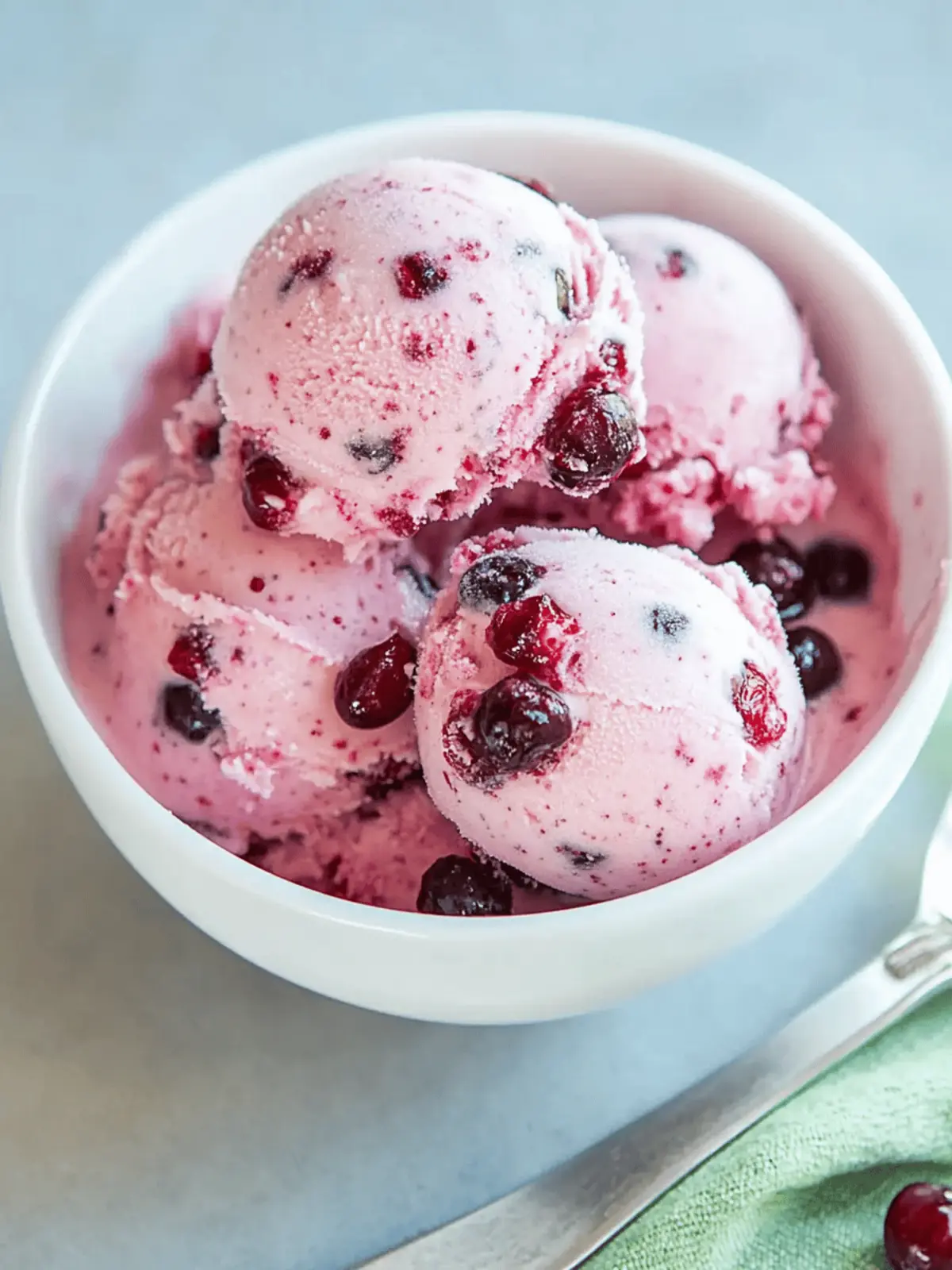 Cranberry Ice Cream: A Creamy Twist on Holiday Desserts 2 Cranberry Ice Cream