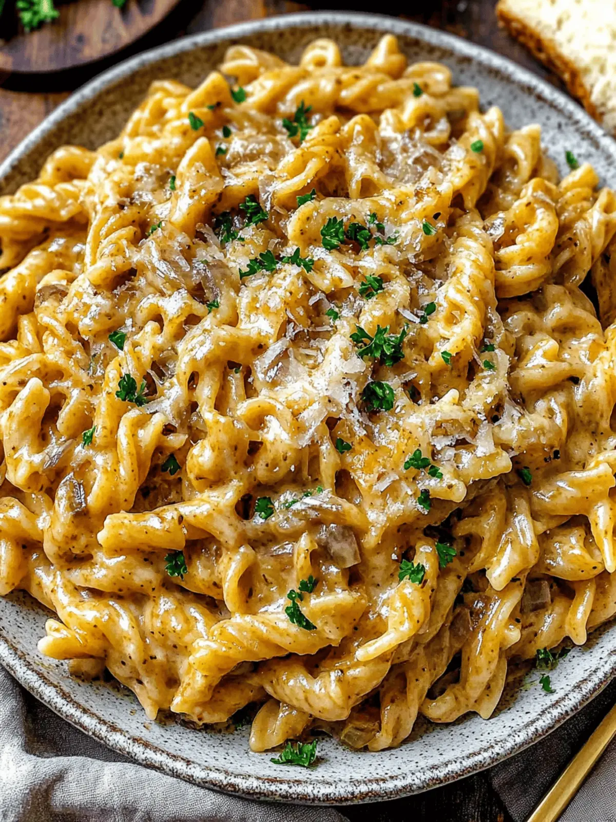 Savor Comfort with Easy French Onion Pasta Delight 4 French Onion Pasta