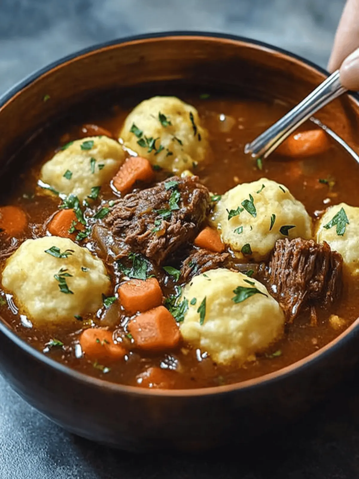 Hearty Slow Cooker Beef Stew with Fluffy Dumplings Delight 4 Slow Cooker Beef Stew with Dumplings