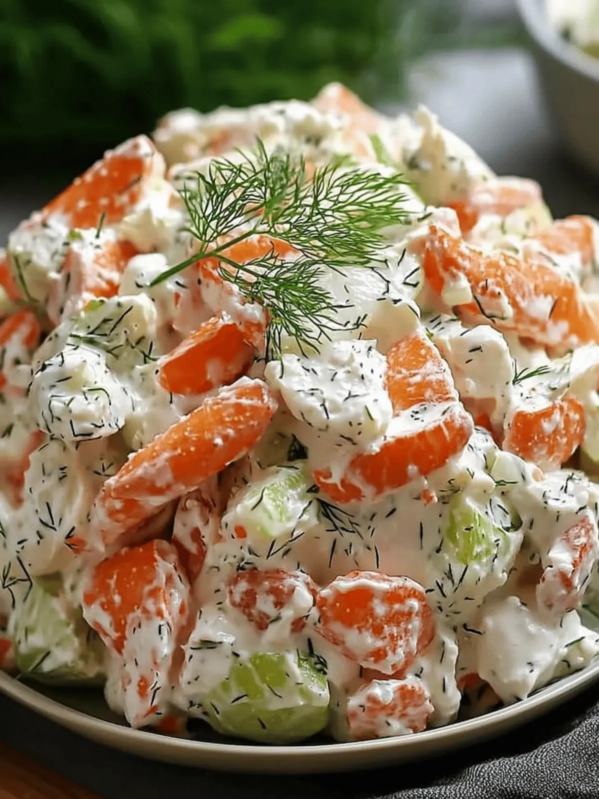 Crab Seafood Salad with Fresh Dill for a Refreshing Delight 2 Crab Seafood Salad Fresh Dill