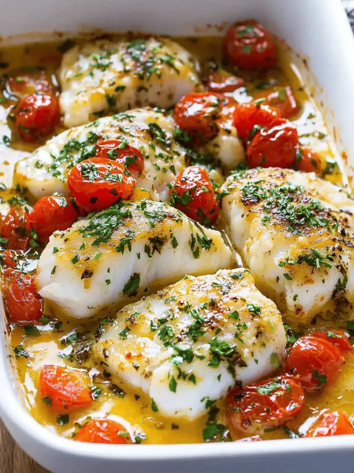 Best Baked Cod with Irresistible Tomato Herb Butter 3 Best Baked Cod