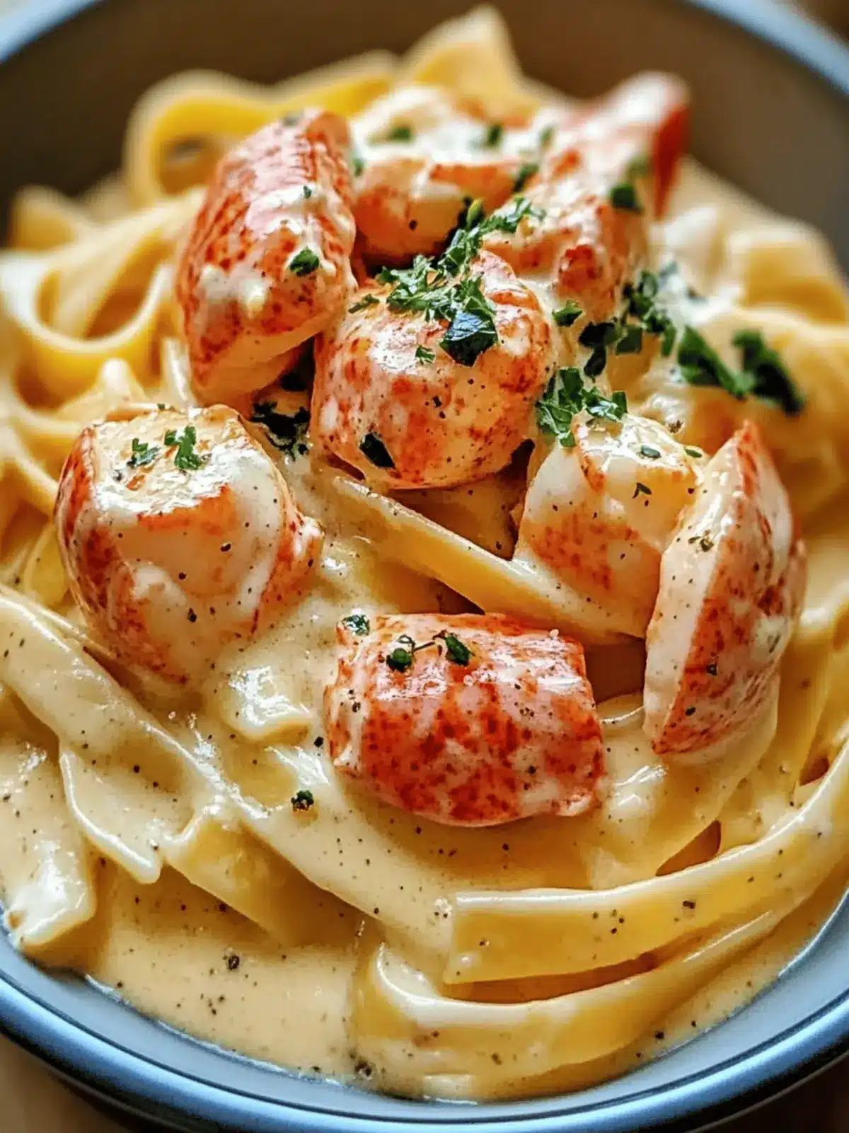 Lobster Pasta in Creamy Alfredo Sauce for Quick Luxury at Home 2 Lobster Pasta in Creamy Alfredo Sauce