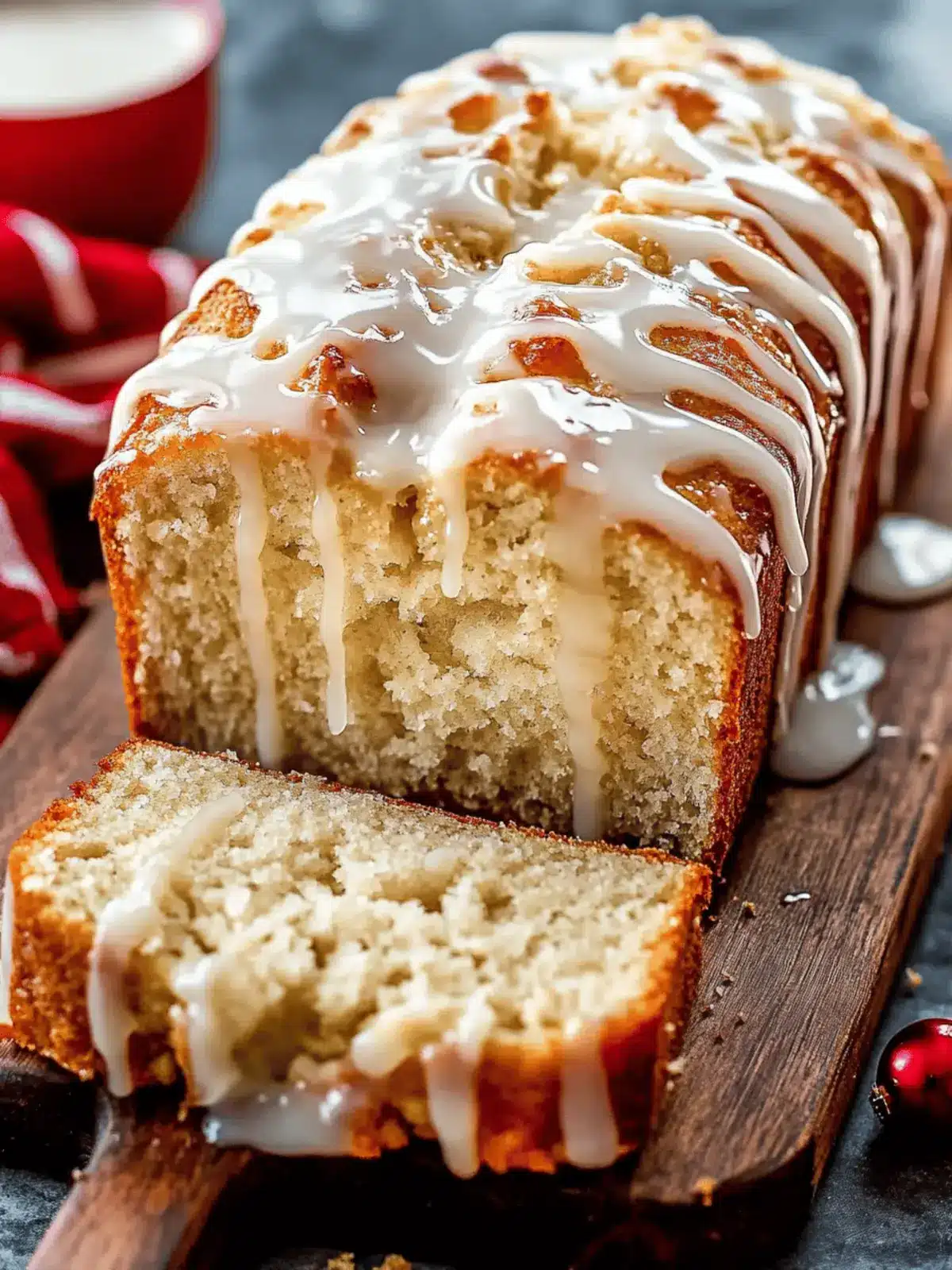 Delicious Eggnog Bread With Glaze for Cozy Holiday Mornings 3 Eggnog Bread With Glaze
