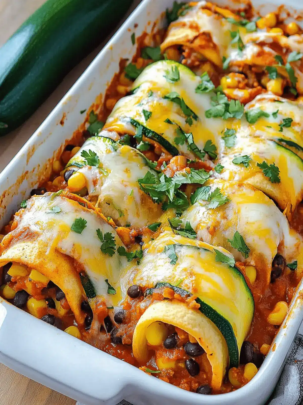 Zucchini Enchilada Roll Ups: Guilt-Free Flavor Explosion! 3 Zucchini Enchilada Roll Ups