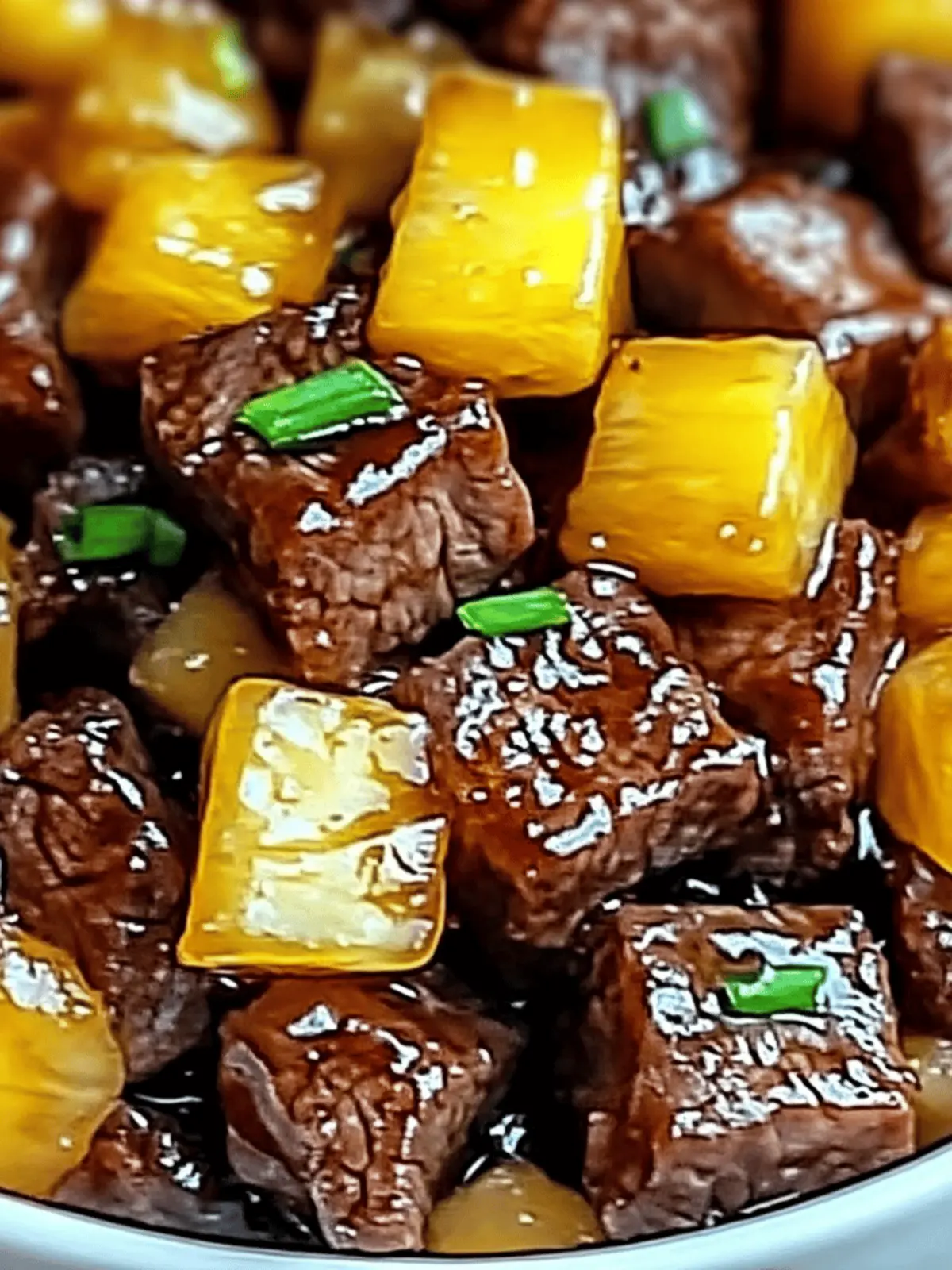 Sticky Pineapple Brown Sugar Glazed Beef for Busy Nights 2 Sticky Pineapple Brown Sugar Glazed Beef