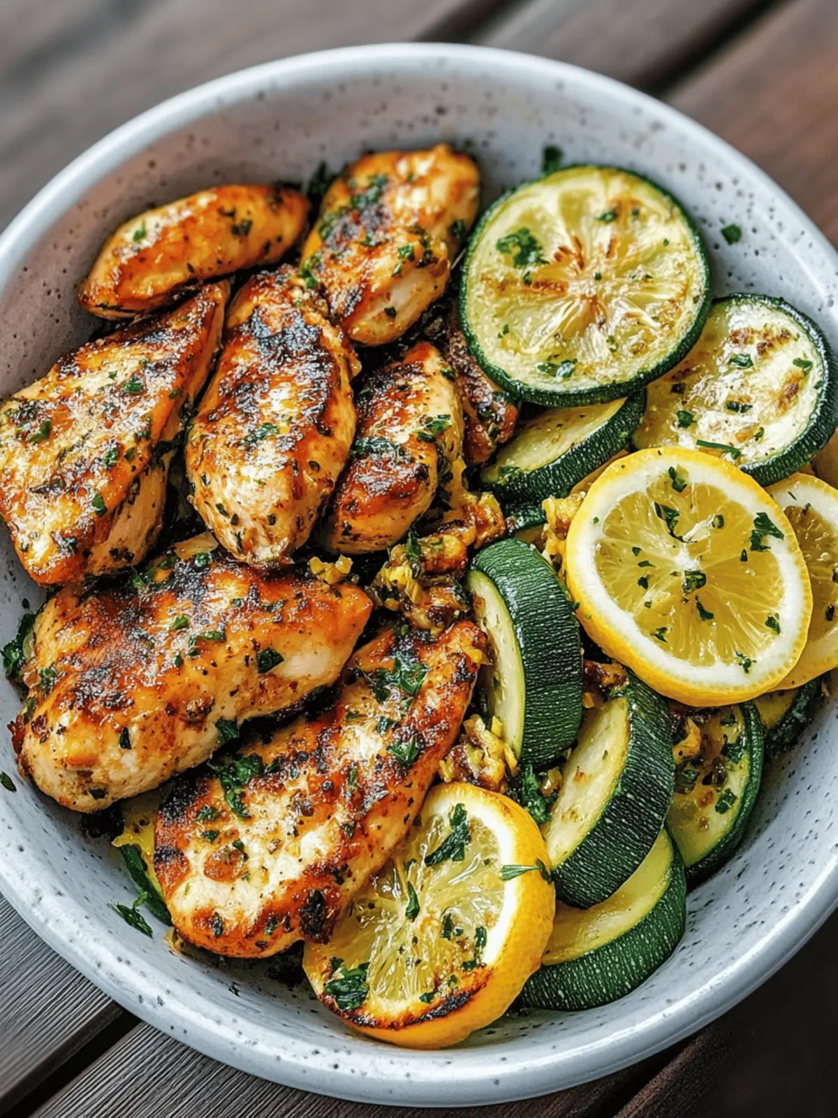 Juicy Asado Chicken with Refreshing Lemon Zucchini Sauté 4 Asado Chicken with Lemon Zucchini Sauté