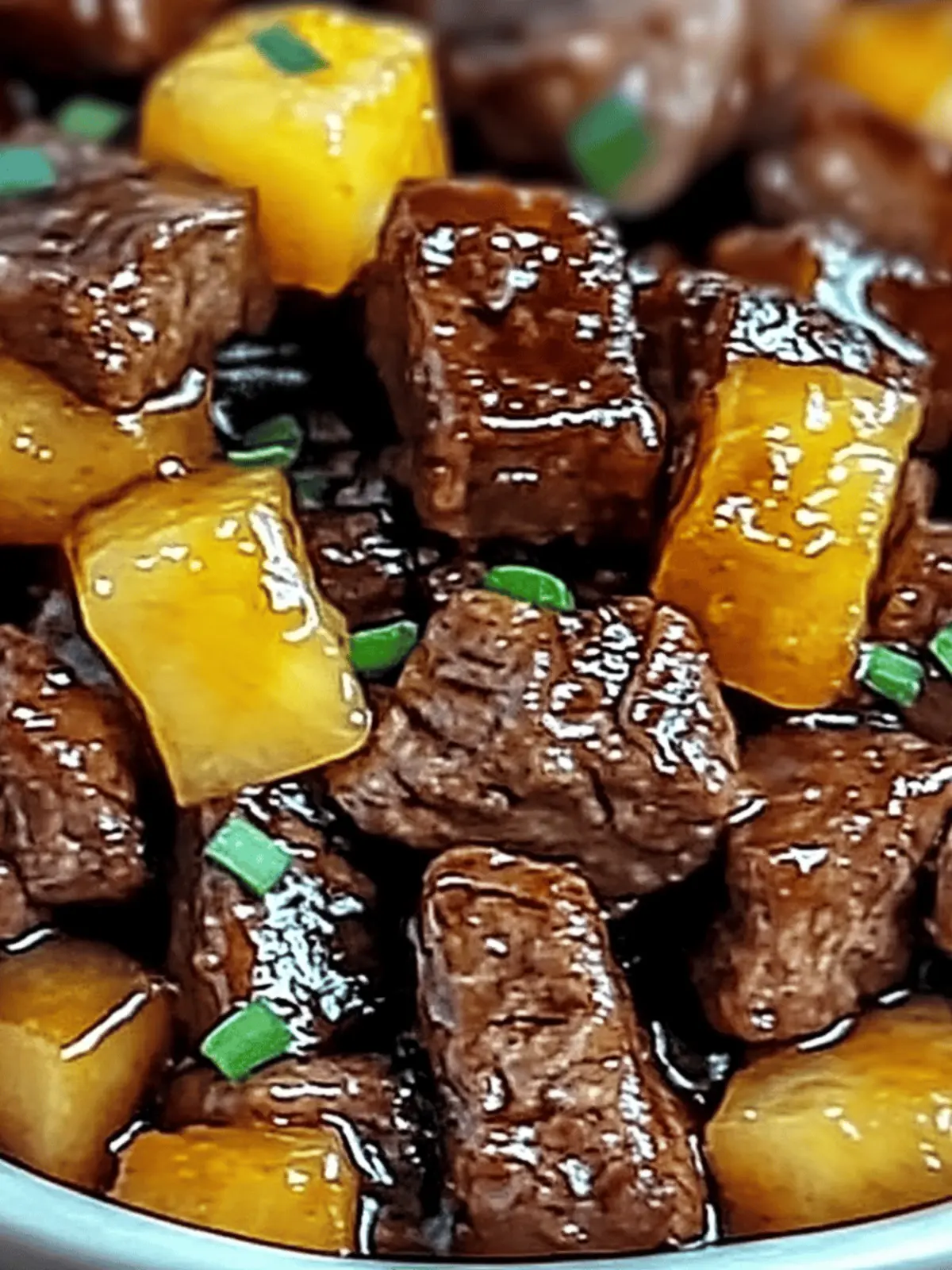 Sticky Pineapple Brown Sugar Glazed Beef for Busy Nights 5 Sticky Pineapple Brown Sugar Glazed Beef