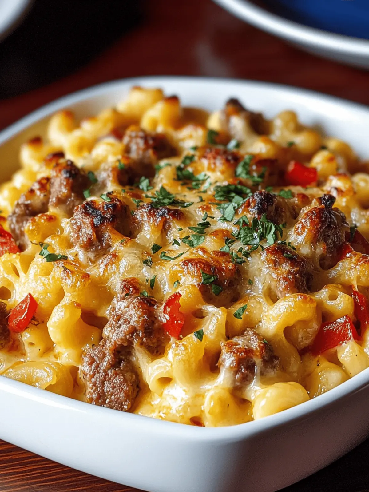 Sausage Mac and Cheese with Peppers and Onions: Comfort in a Bowl 3 Sausage Mac and Cheese with Peppers and Onions