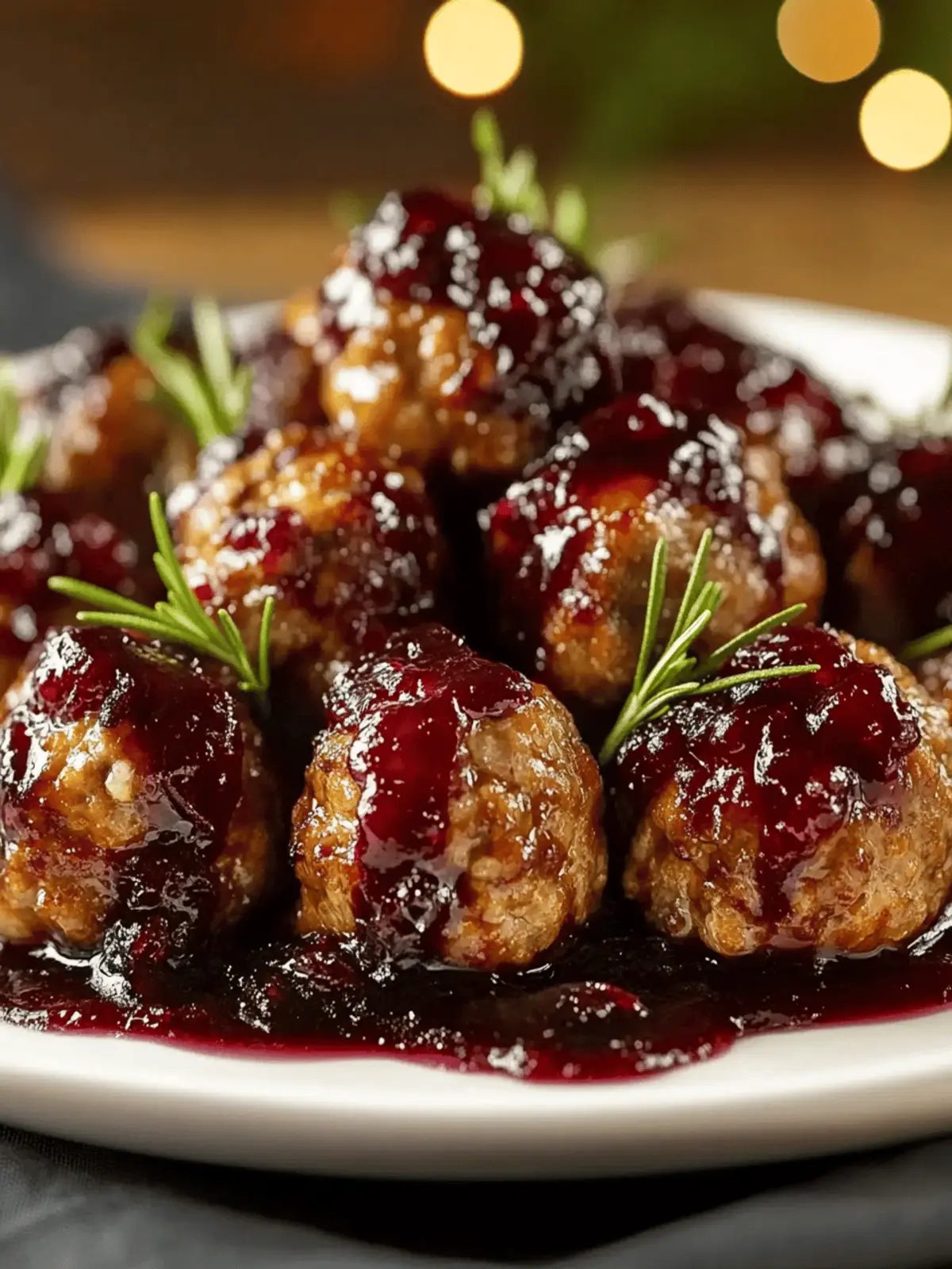 Harvest Turkey Meatballs with Cranberry Glaze for Cozy Nights 2 Turkey Meatballs with Cranberry Glaze