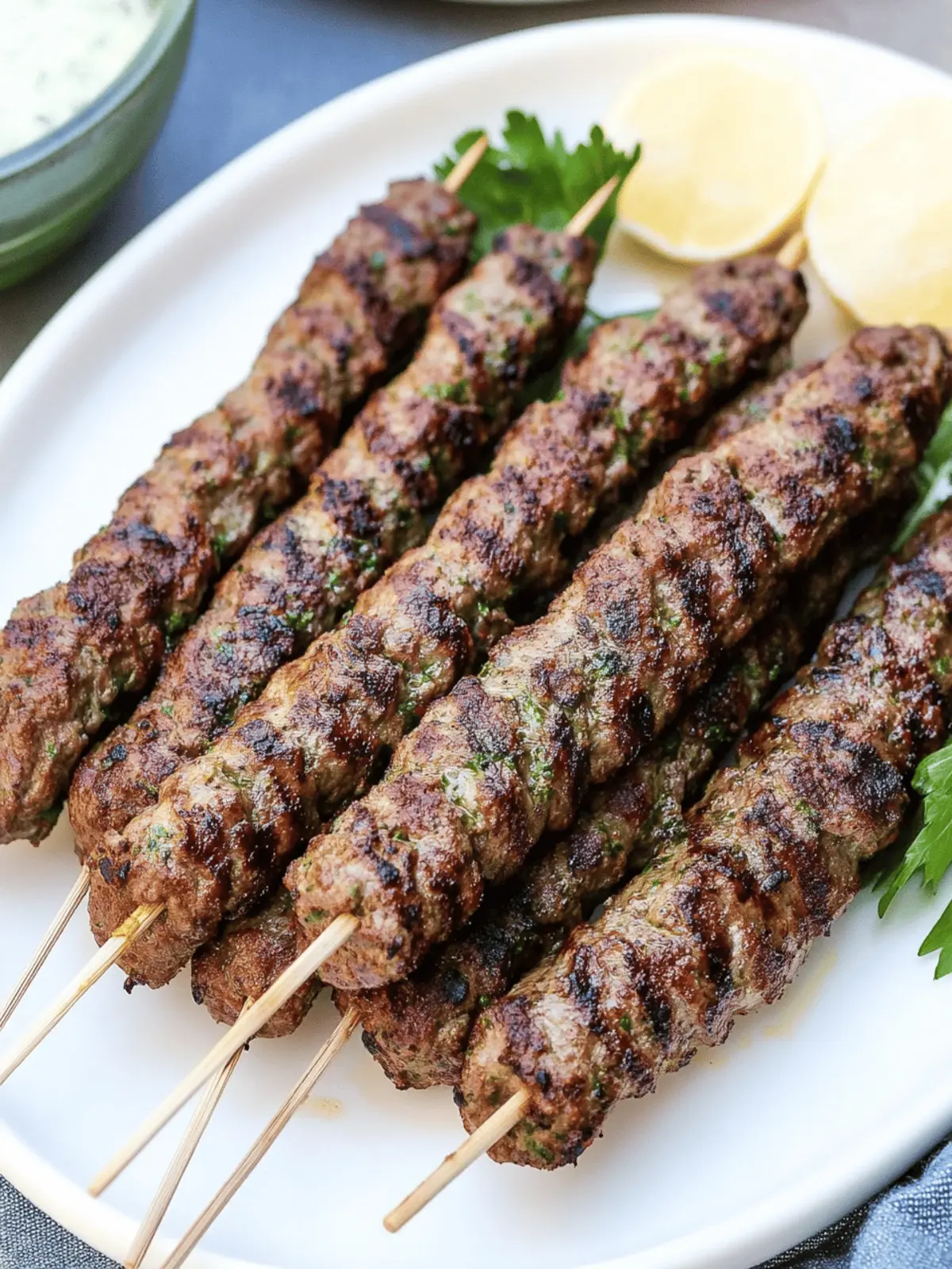 Grilled Kafta Kebabs: Juicy and Flavor-Packed Perfection 5 Kafta Kebabs