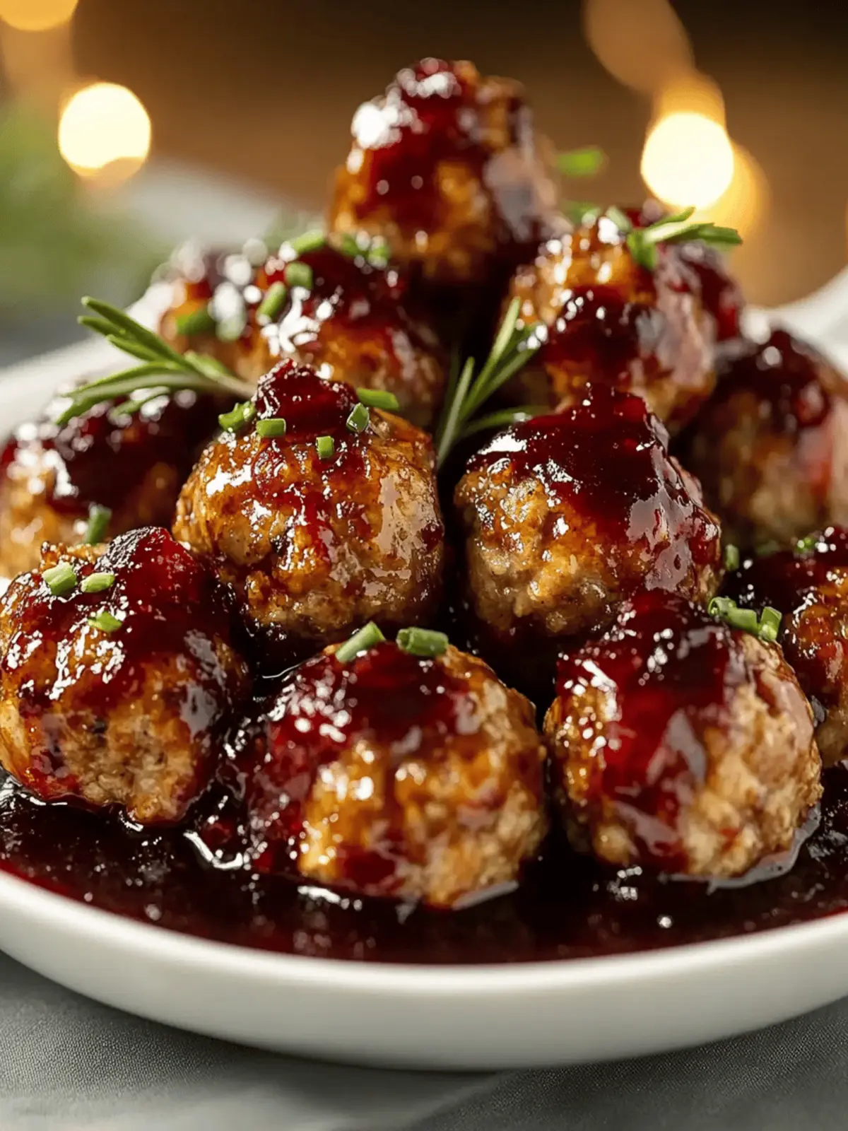 Harvest Turkey Meatballs with Cranberry Glaze for Cozy Nights 5 Turkey Meatballs with Cranberry Glaze