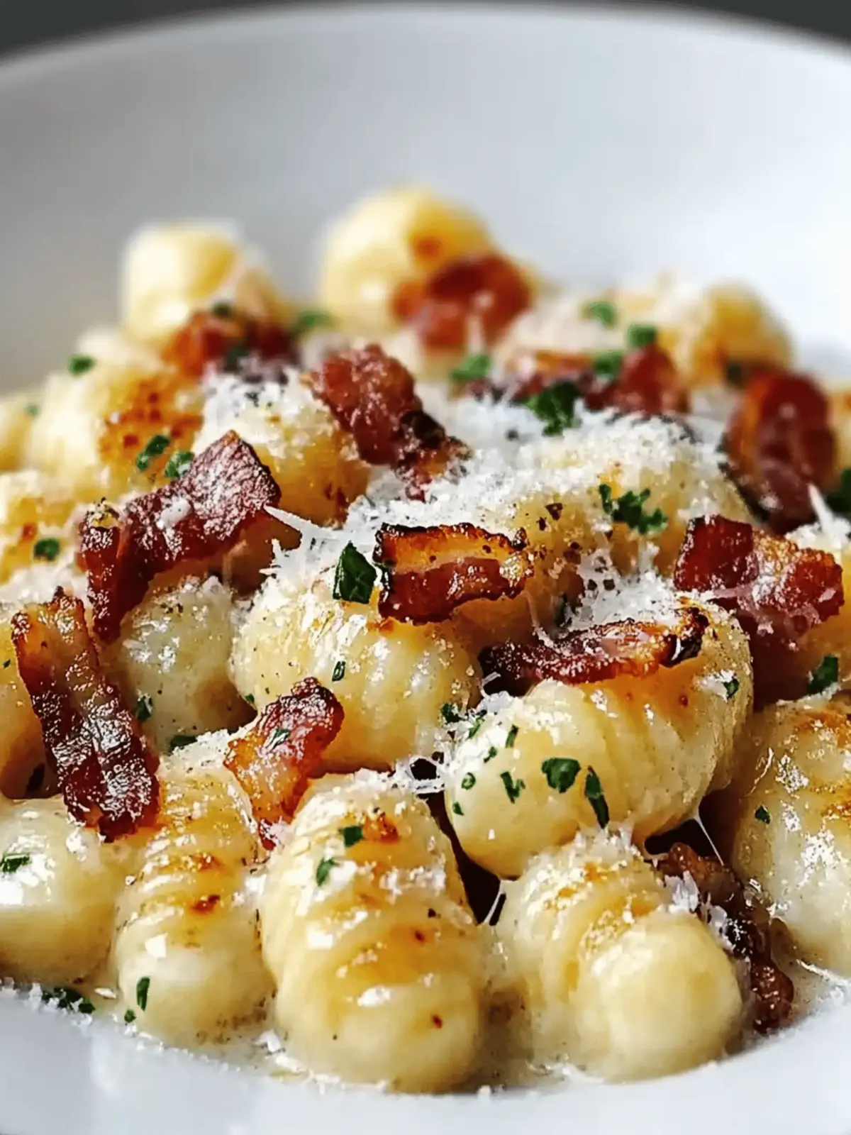 Gnocchi Carbonara with Bacon & Parmesan for Cozy Family Nights 4 Gnocchi Carbonara with Bacon & Parmesan