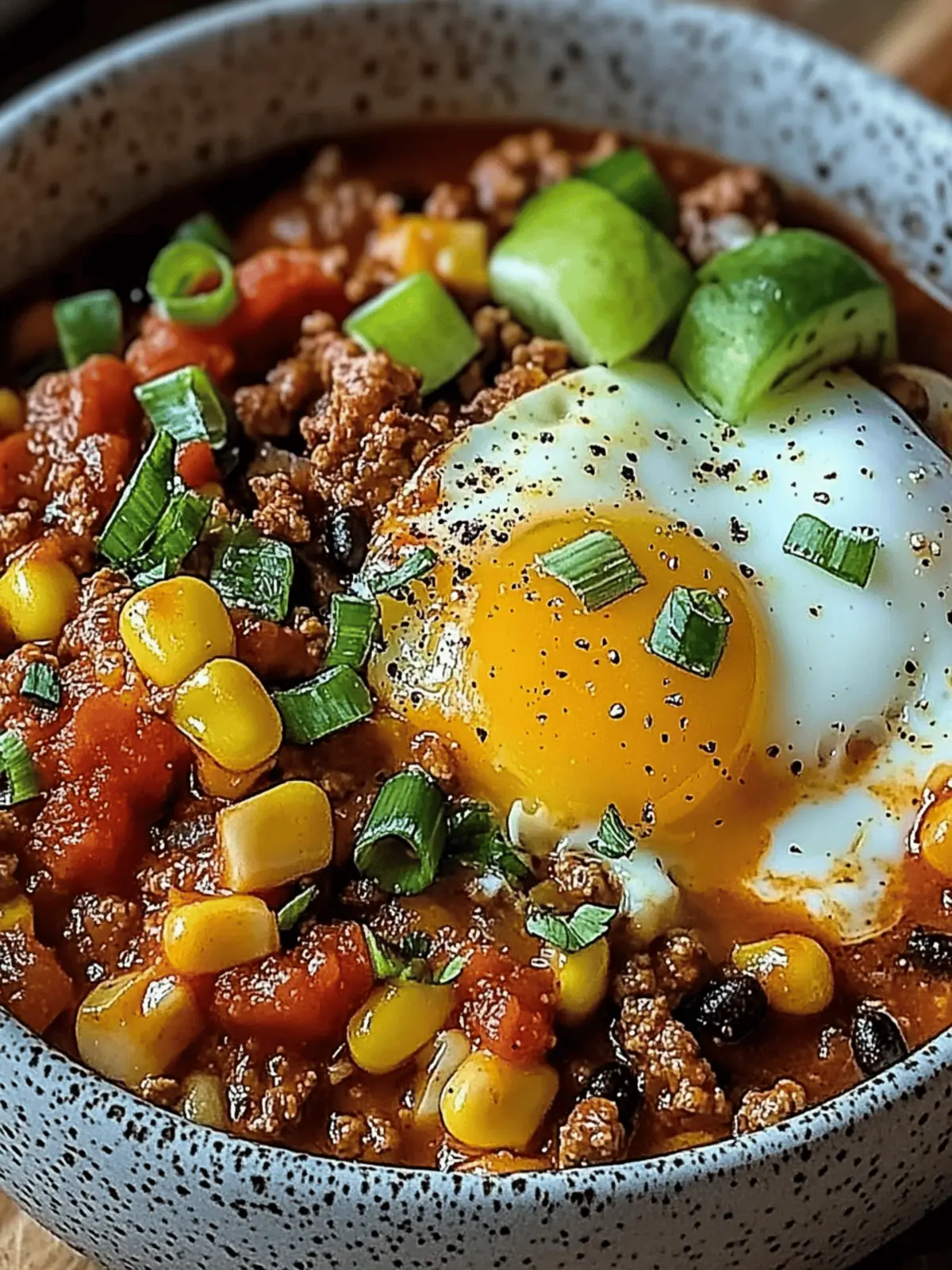 Savor Hearty Breakfast Chili and Eggs for a Cozy Morning! 3 Breakfast Chili and Eggs