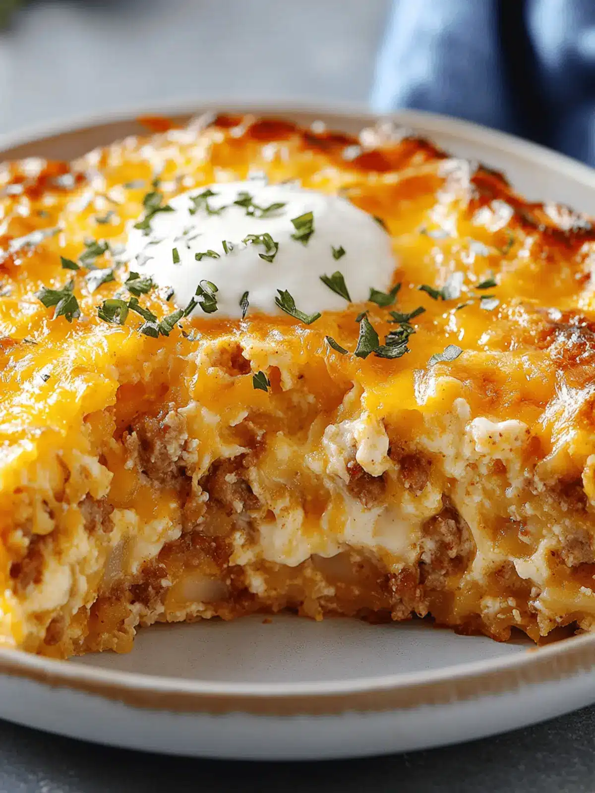 Cheesy Sausage Hashbrown Breakfast Bake for Busy Mornings 3 Cheesy Sausage Hashbrown Breakfast Bake